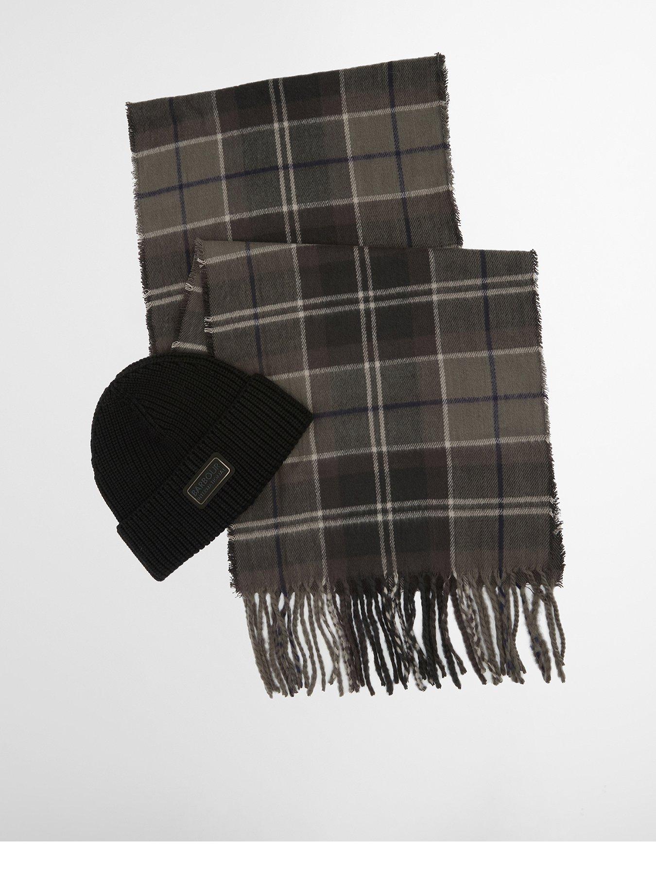 Image 1 of 3 of Barbour International International Sweeper Beanie &amp; Scarf - Black