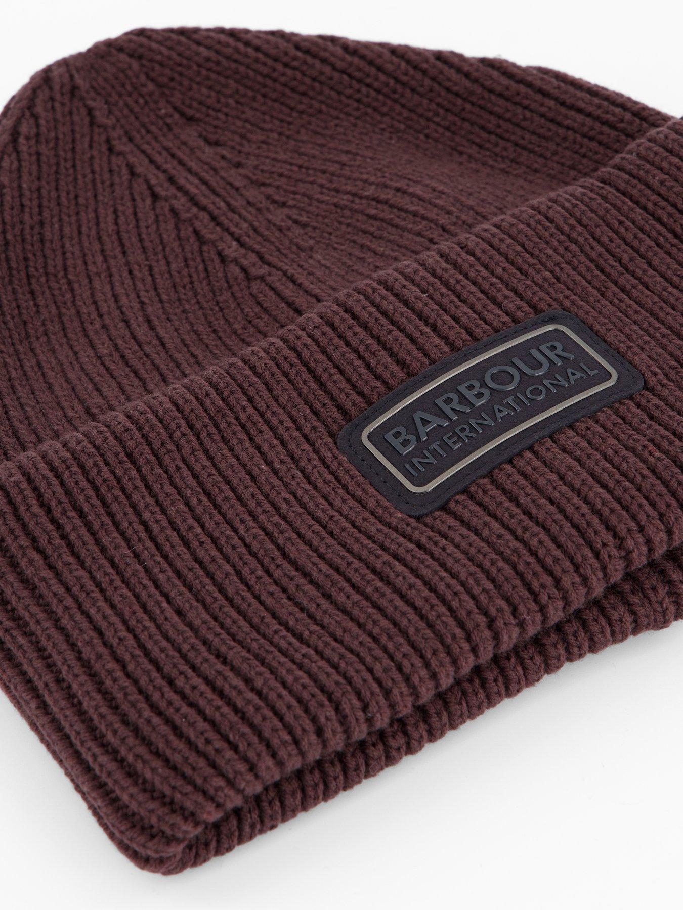 barbour-international-craywell-beanie-hat-burgundyoutfit