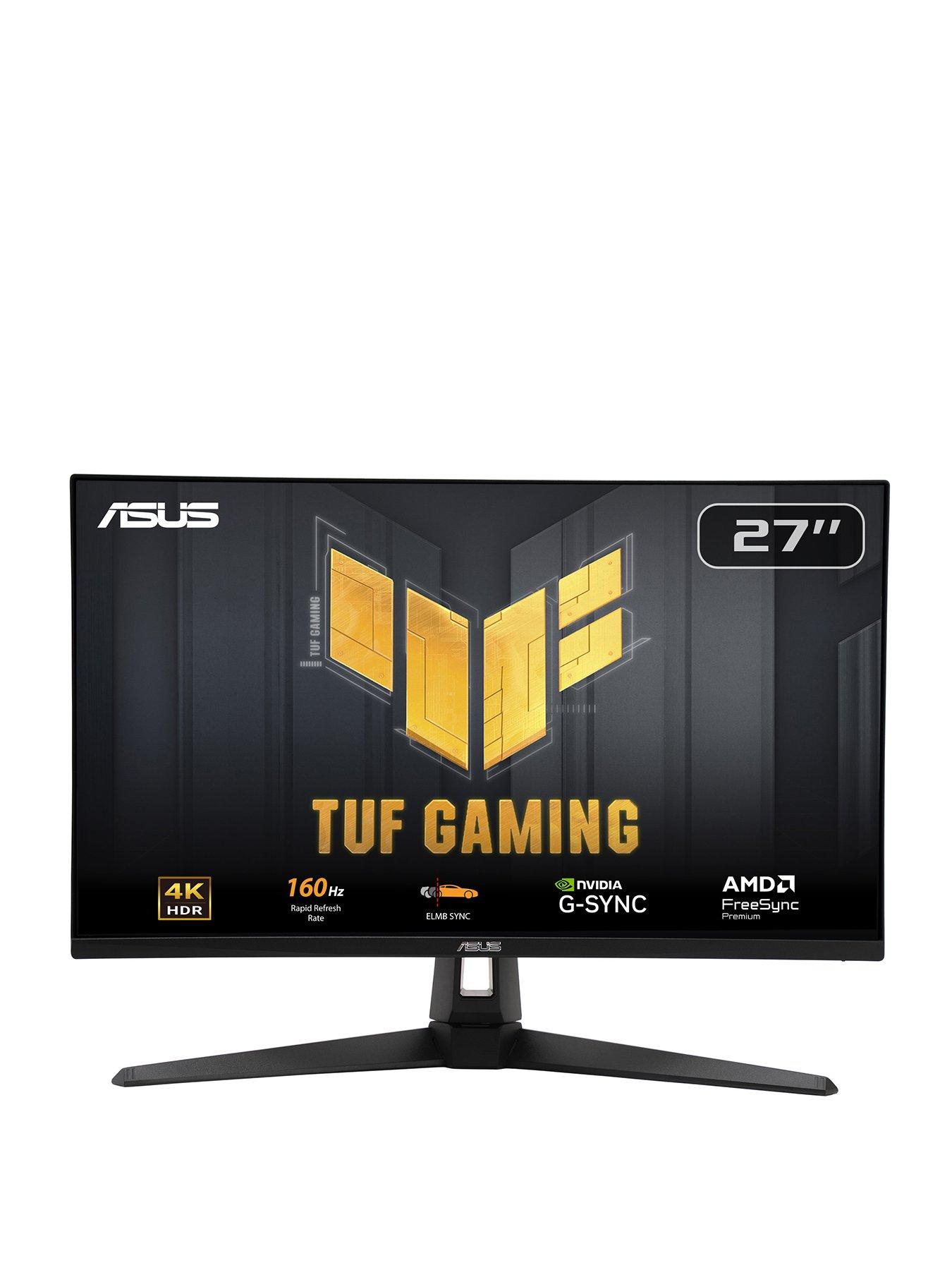 Asus Tuf Gaming Vg27Uq1A Gaming Monitor - 27In, 160Hz 4K Uhd 1Ms Response Time in One Colour