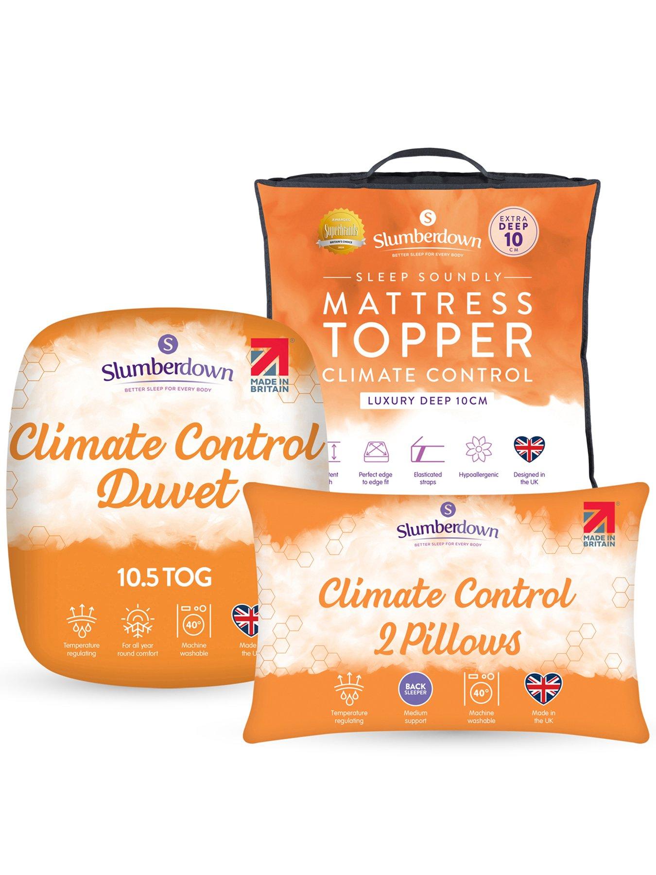 undefined 10.5 Tog Climate Control Bedding Bundle (Duvet + 10cm Mattress Topper + Pillows)