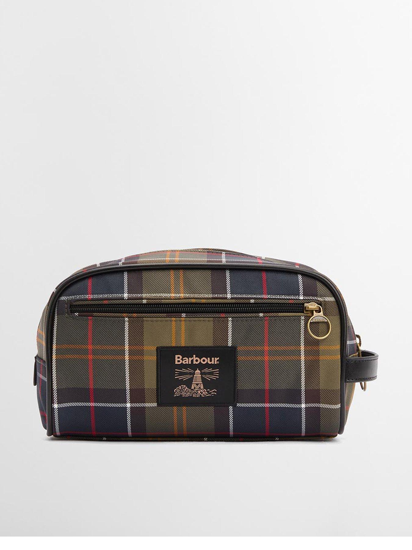 Image 1 of 4 of Barbour Tartan Washbag - Green Multi
