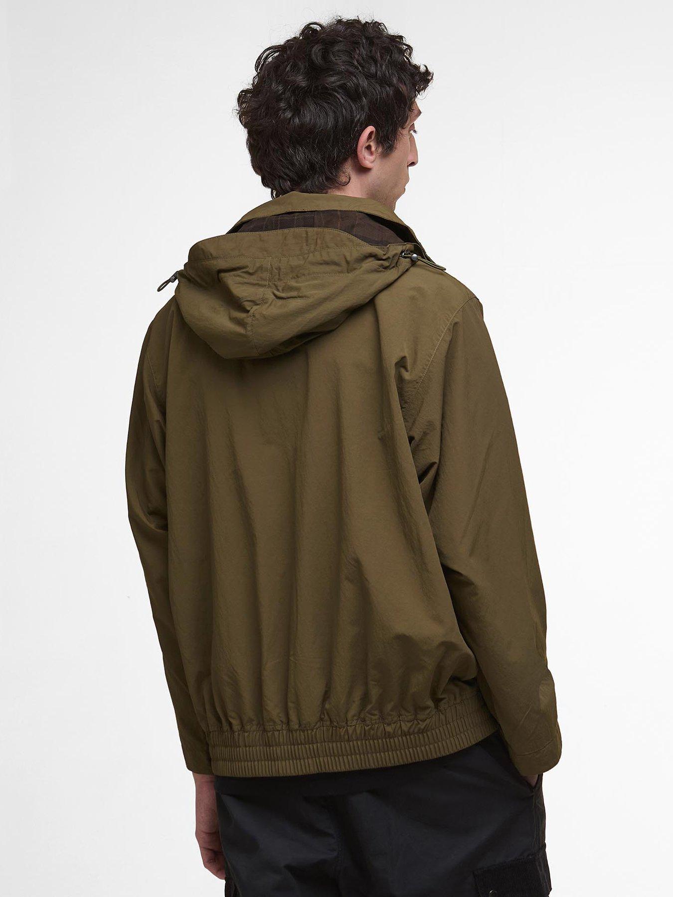 barbour-re-engineered-flight-bedale-hooded-showerproof-jacket-greenstillFront