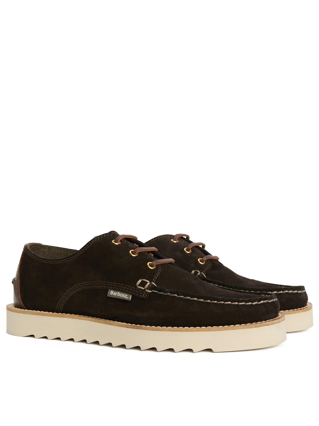 Barbour Barbour Aydon Suede Derby Shoes - Dark Brown