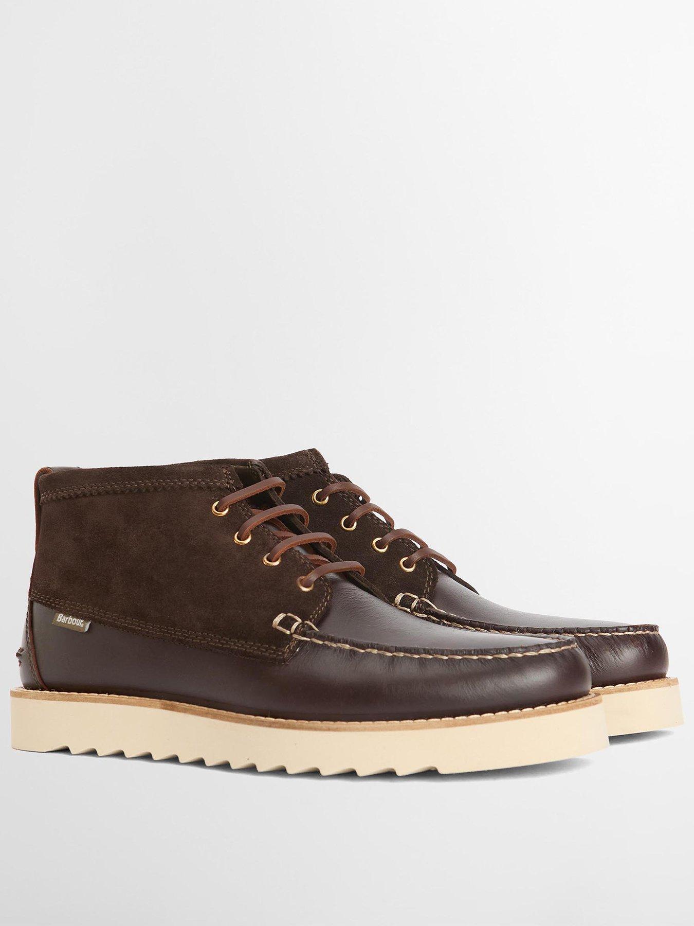 Barbour Hadston Two Tone Chukka Boots - Brown