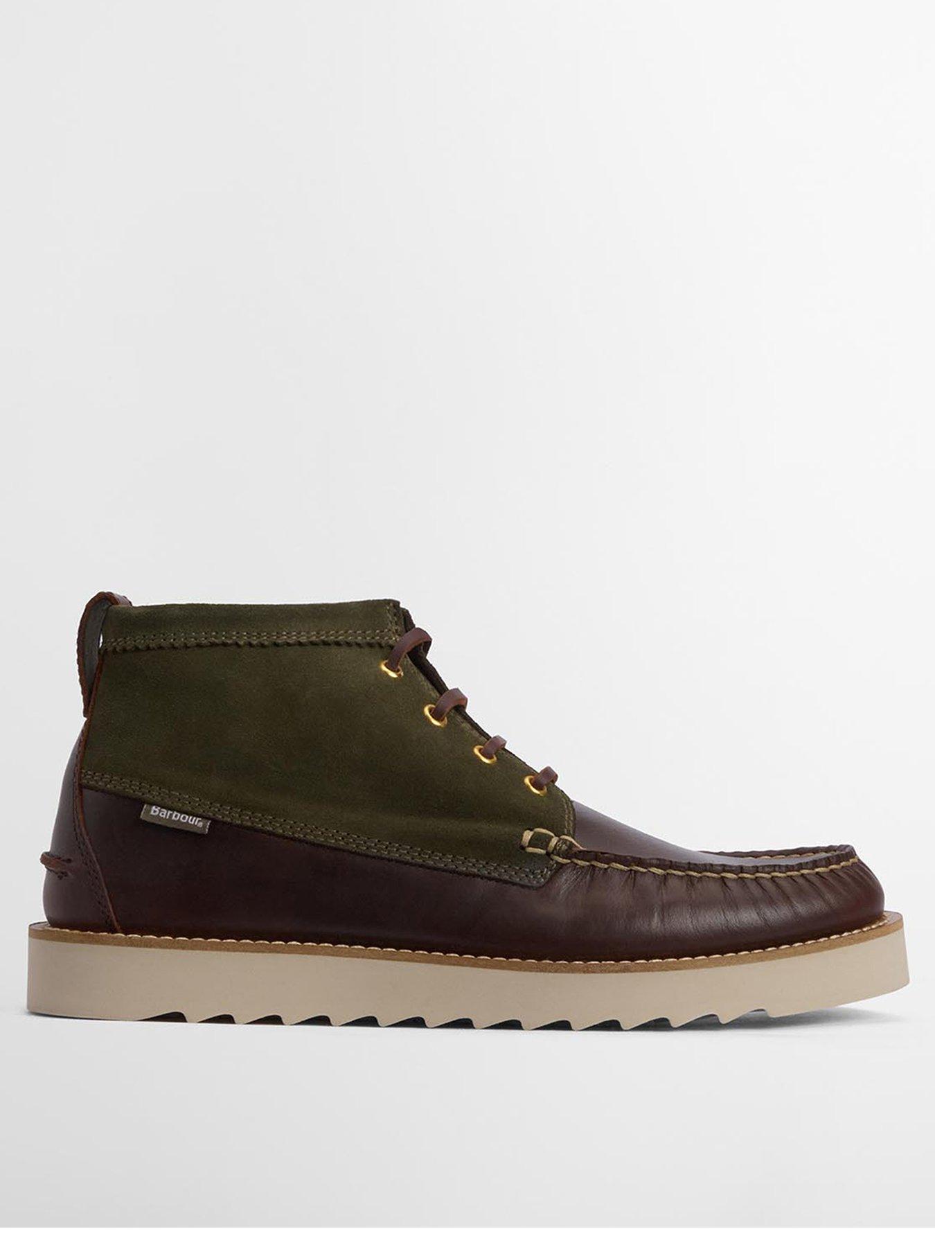 Barbour Hadston Two Tone Chukka Boots - Brown