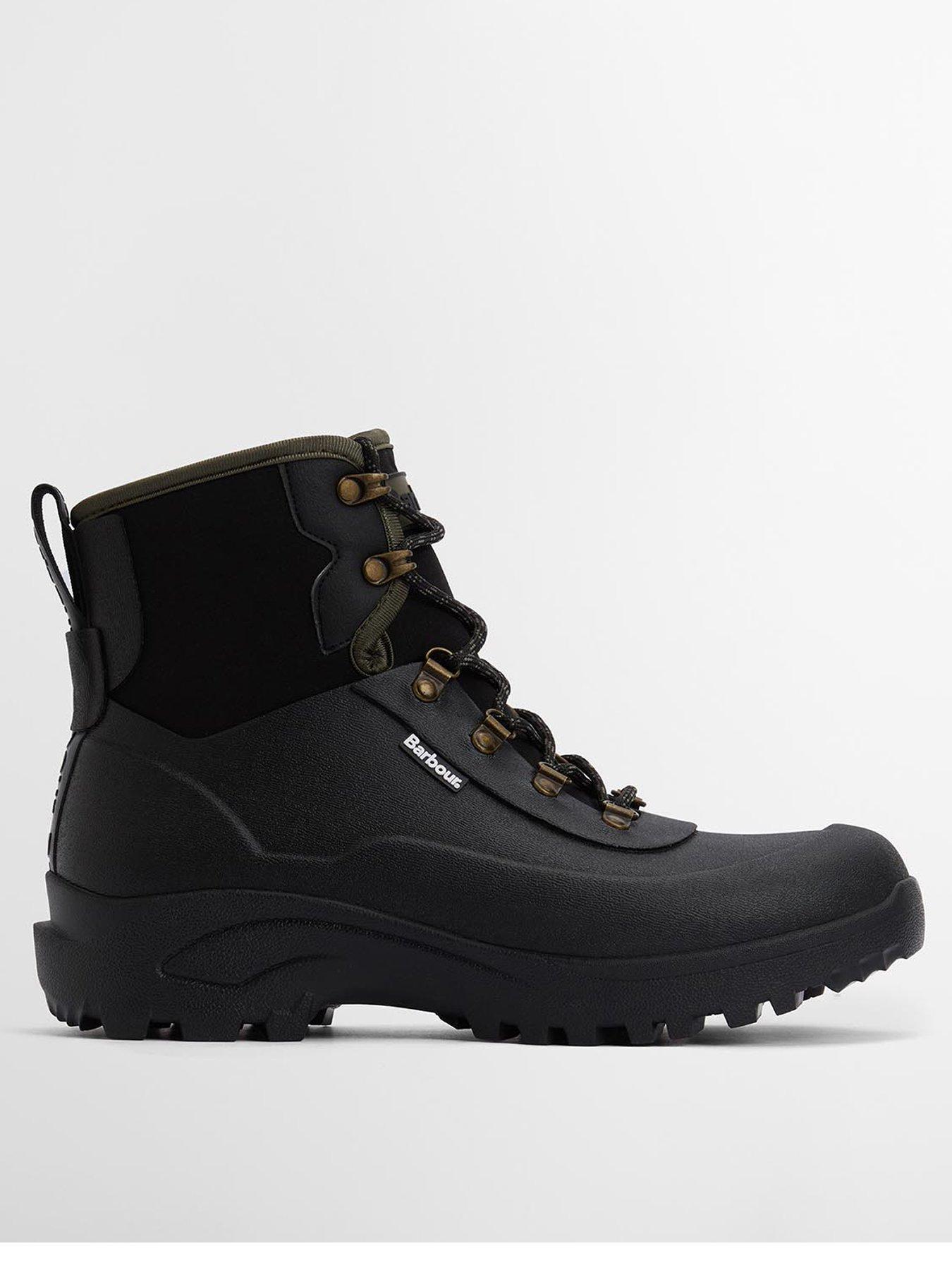 Barbour Marlow Lace Up Wellington Boots - Black