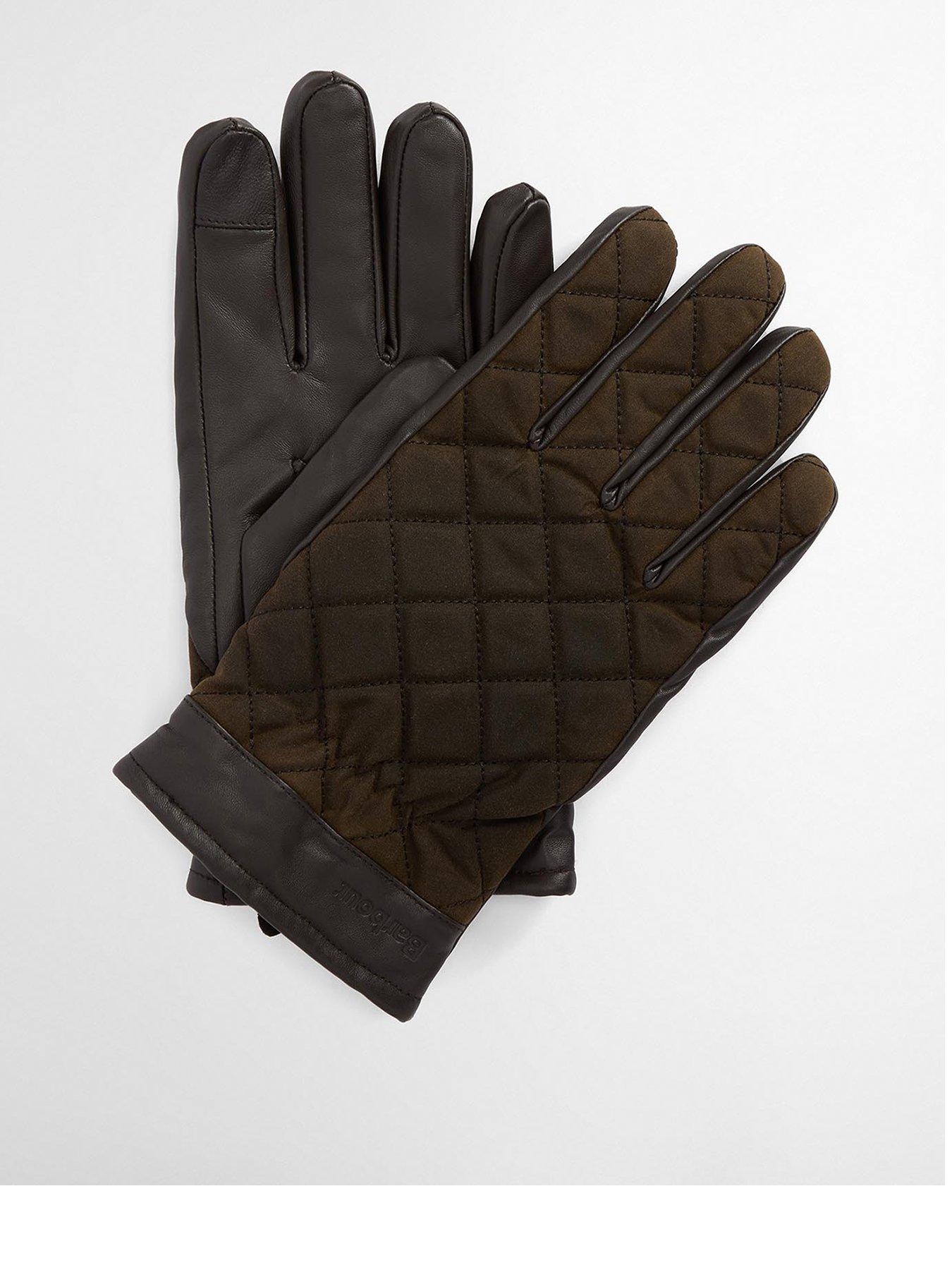 Image 1 of 4 of Barbour Dalegarth Leather Gloves - Brown
