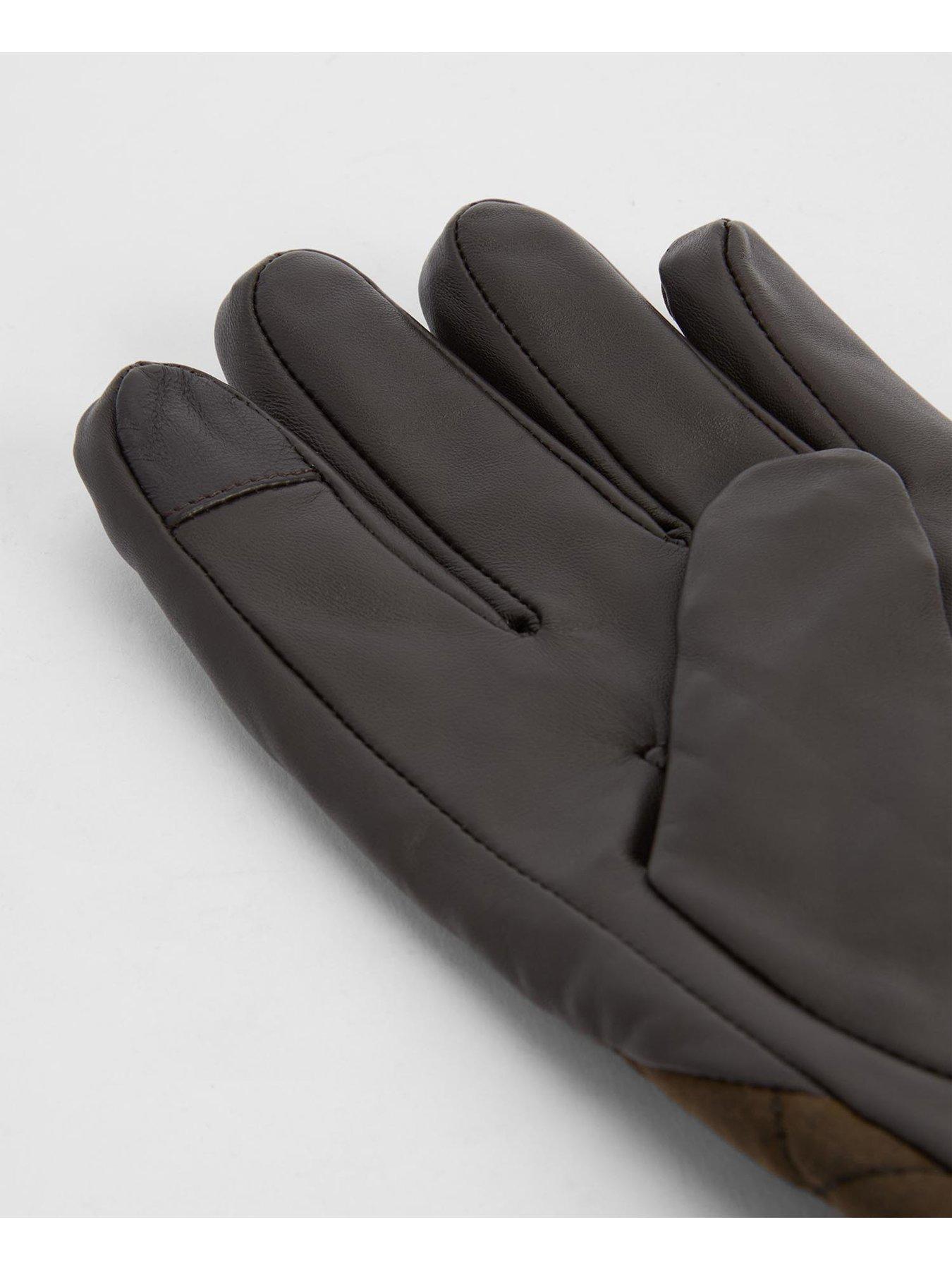 Image 2 of 4 of Barbour Dalegarth Leather Gloves - Brown
