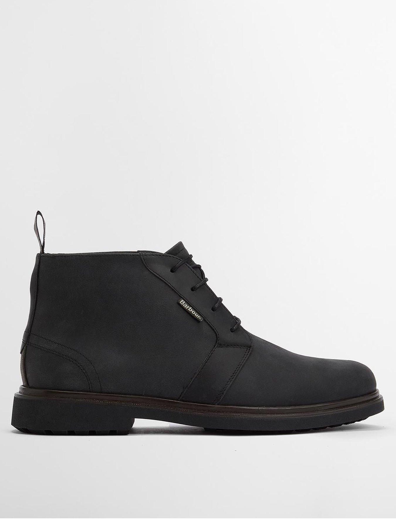Image 1 of 6 of Barbour Meays Waxed &nbsp;Leather Chukka Boot - Black