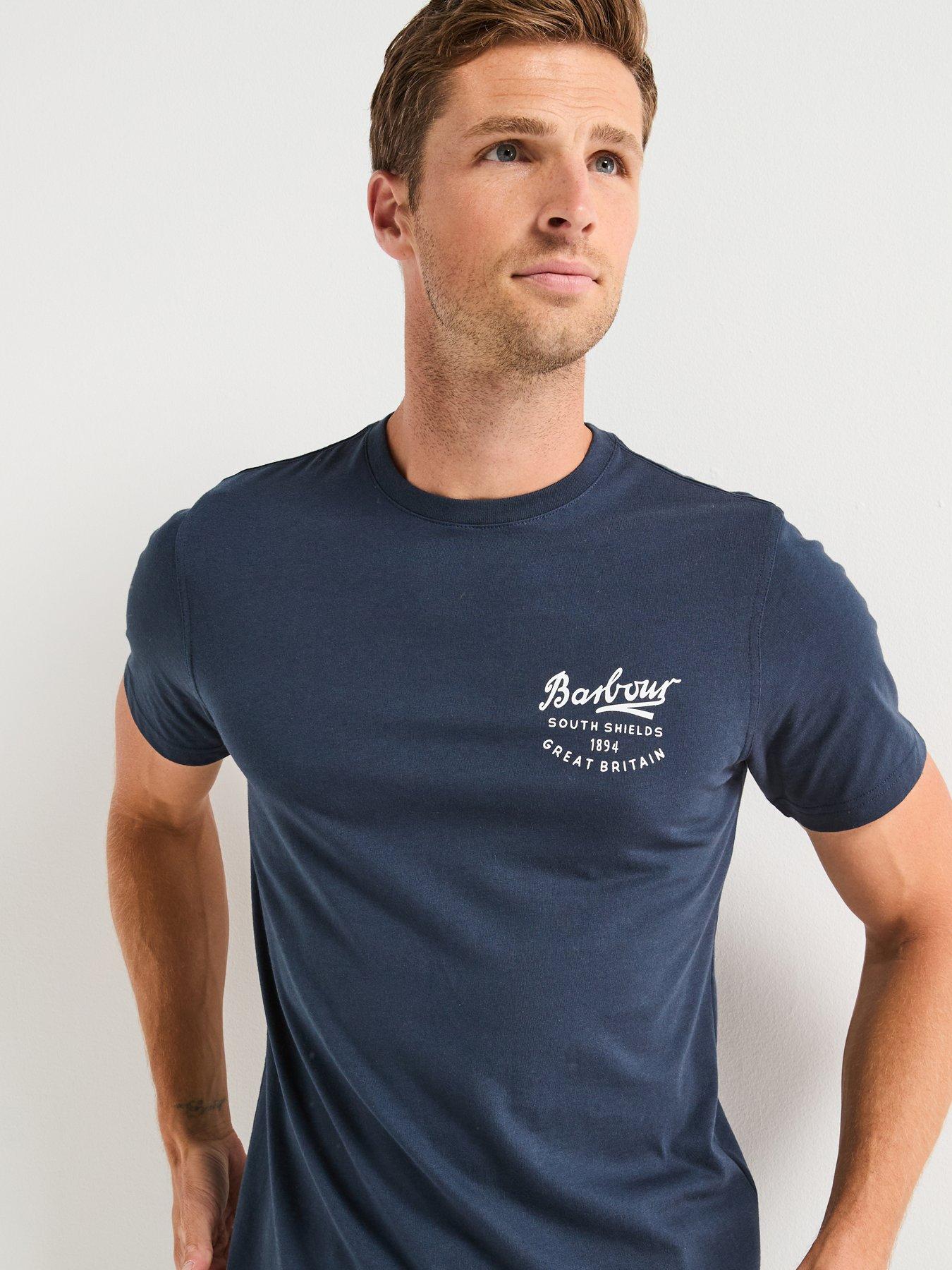 Barbour Script Graphic T-Shirt - Navy