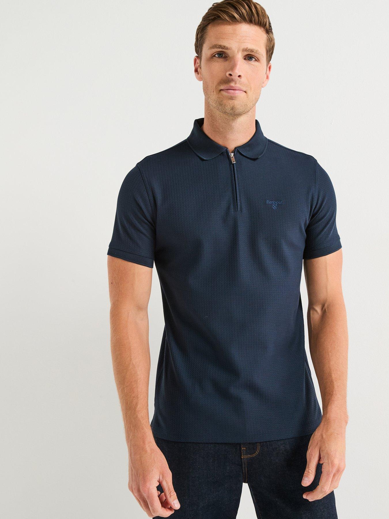 barbour-backfield-tailored-polo-shirt-navyfront