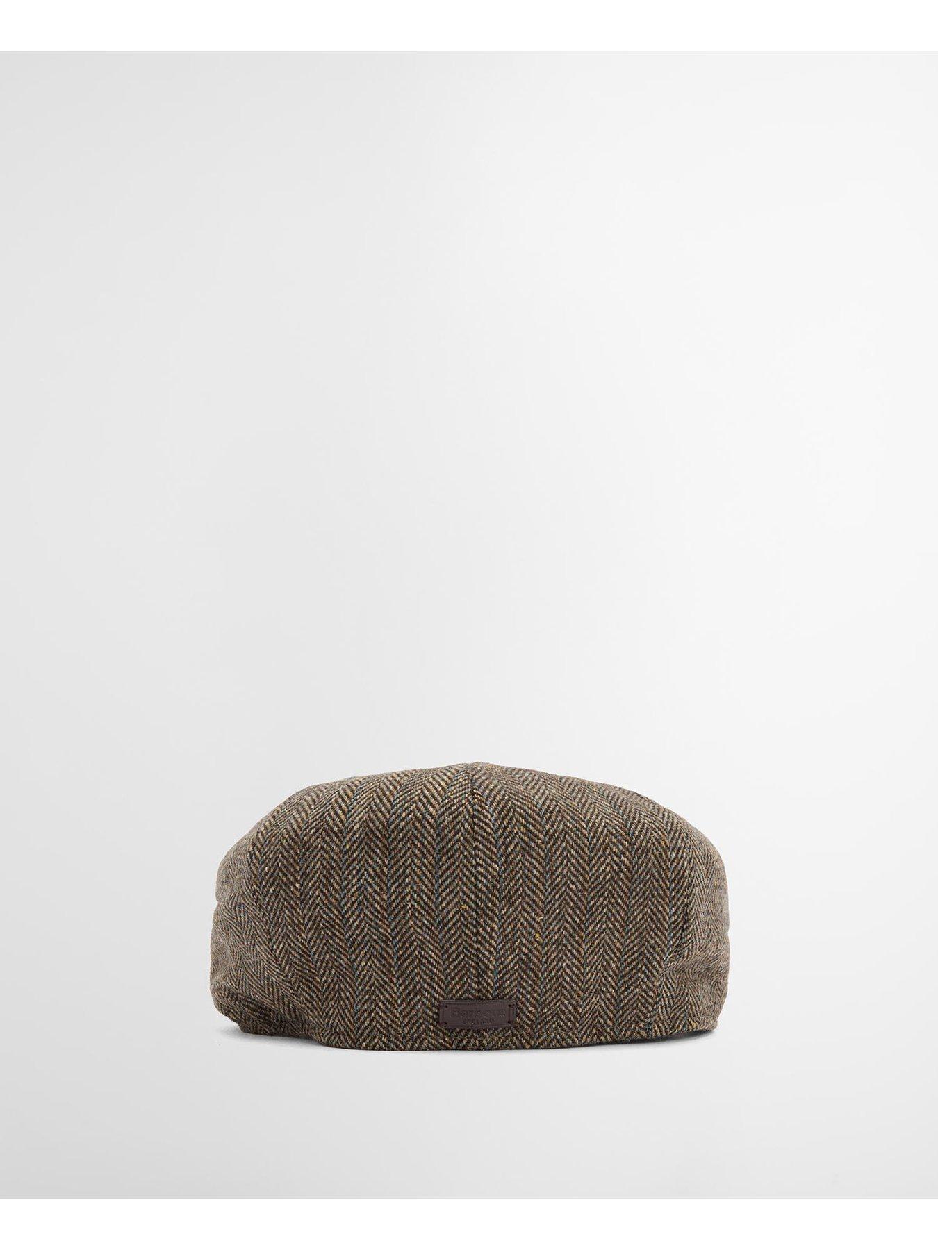 Image 2 of 4 of Barbour Fyne Tweed Baker Boy Cap - Brown
