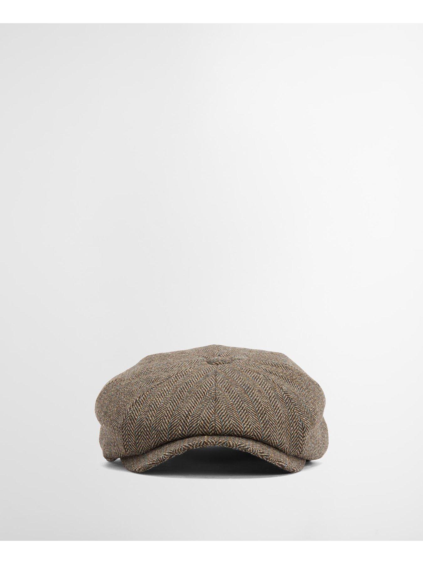 Image 3 of 4 of Barbour Fyne Tweed Baker Boy Cap - Brown