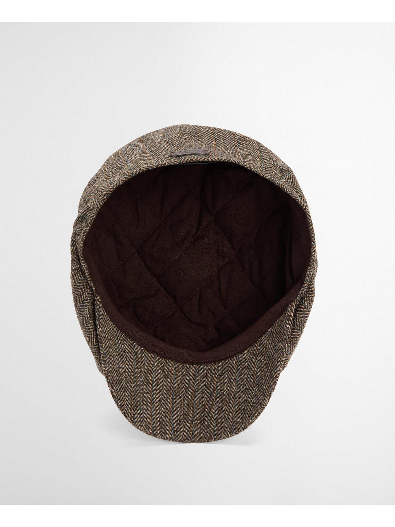 Image 4 of 4 of Barbour Fyne Tweed Baker Boy Cap - Brown