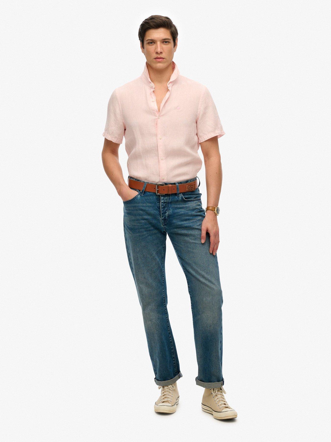Image 3 of 5 of Superdry Superdry Embroidered Vacation Linen Shirt
