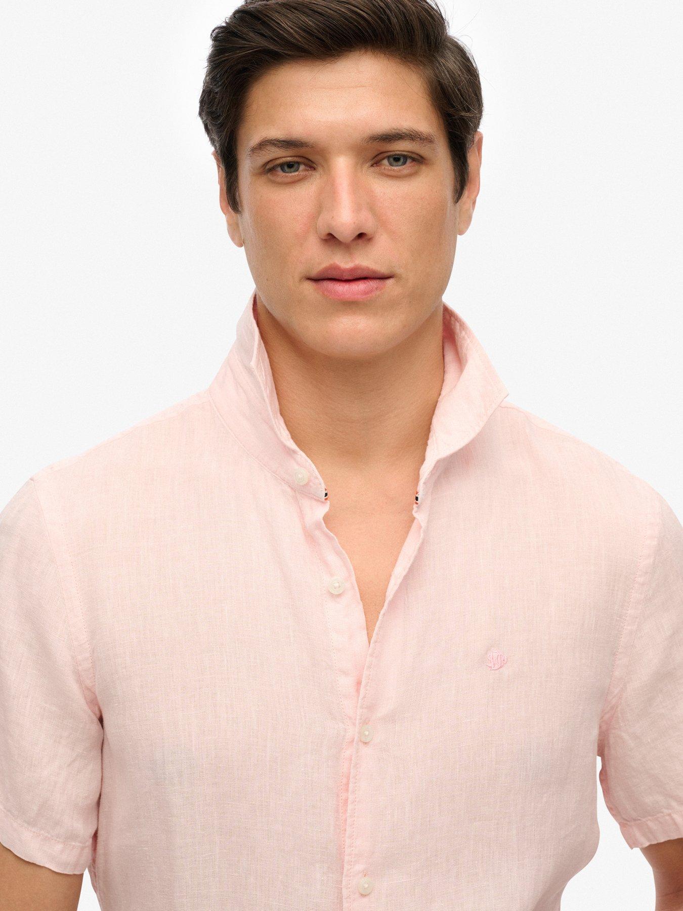 Image 4 of 5 of Superdry Superdry Embroidered Vacation Linen Shirt