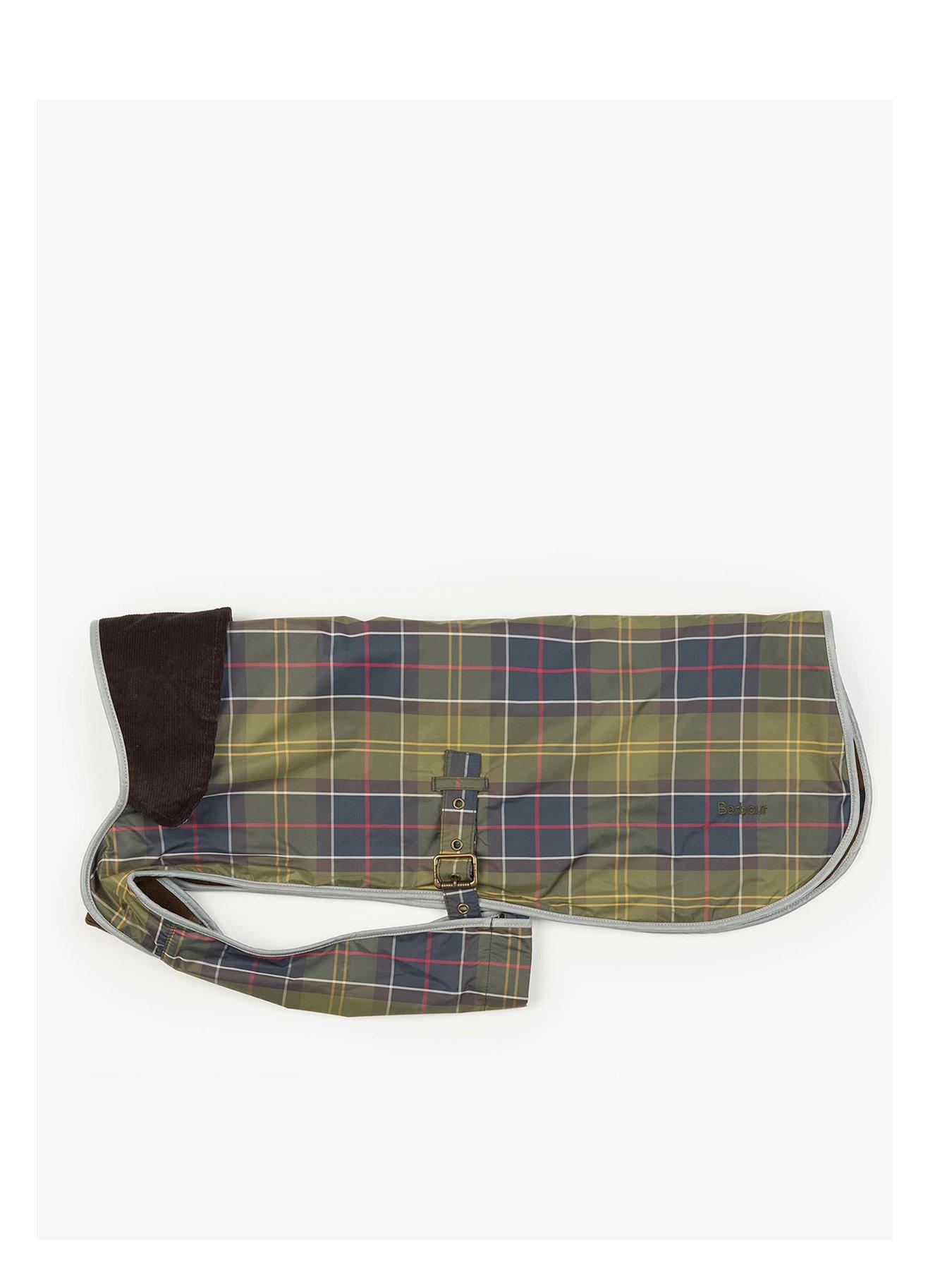 Barbour Tartan Waterproof Dog Coat - Navy