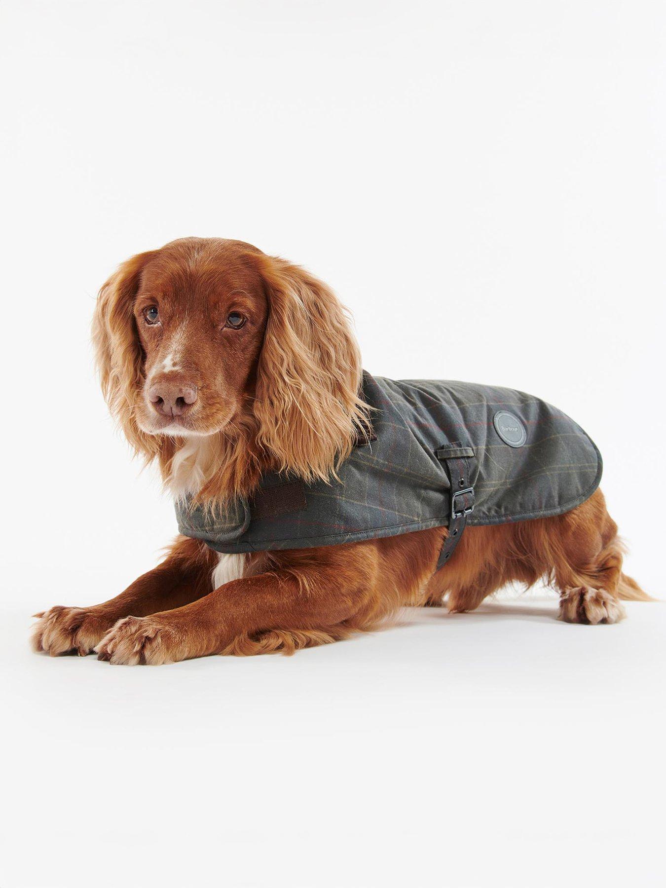 Barbour Tartan Wax Dog Coat - Green in Multi