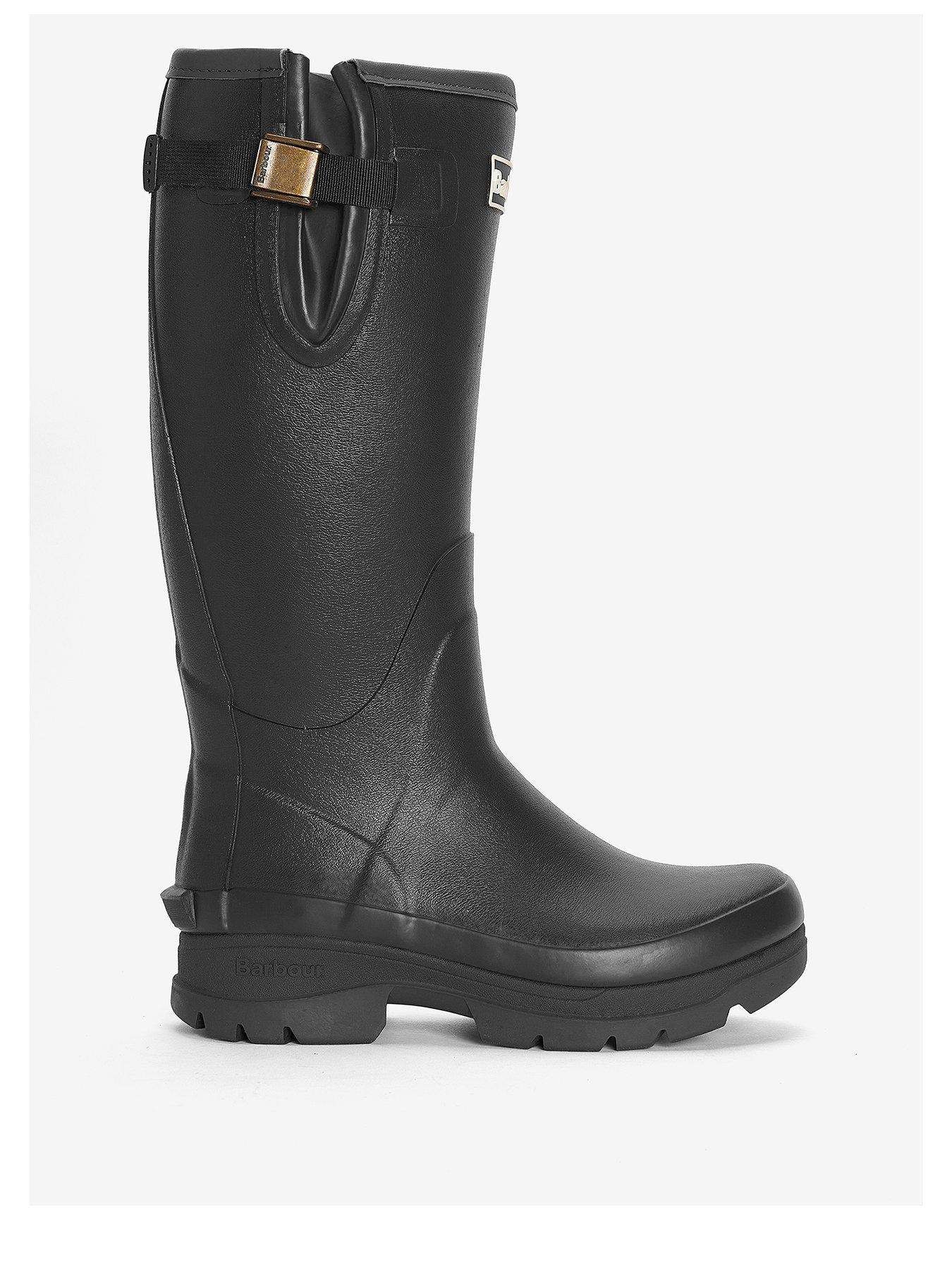 Image 1 of 3 of Barbour Tempest Tall Wellington Boots - Black