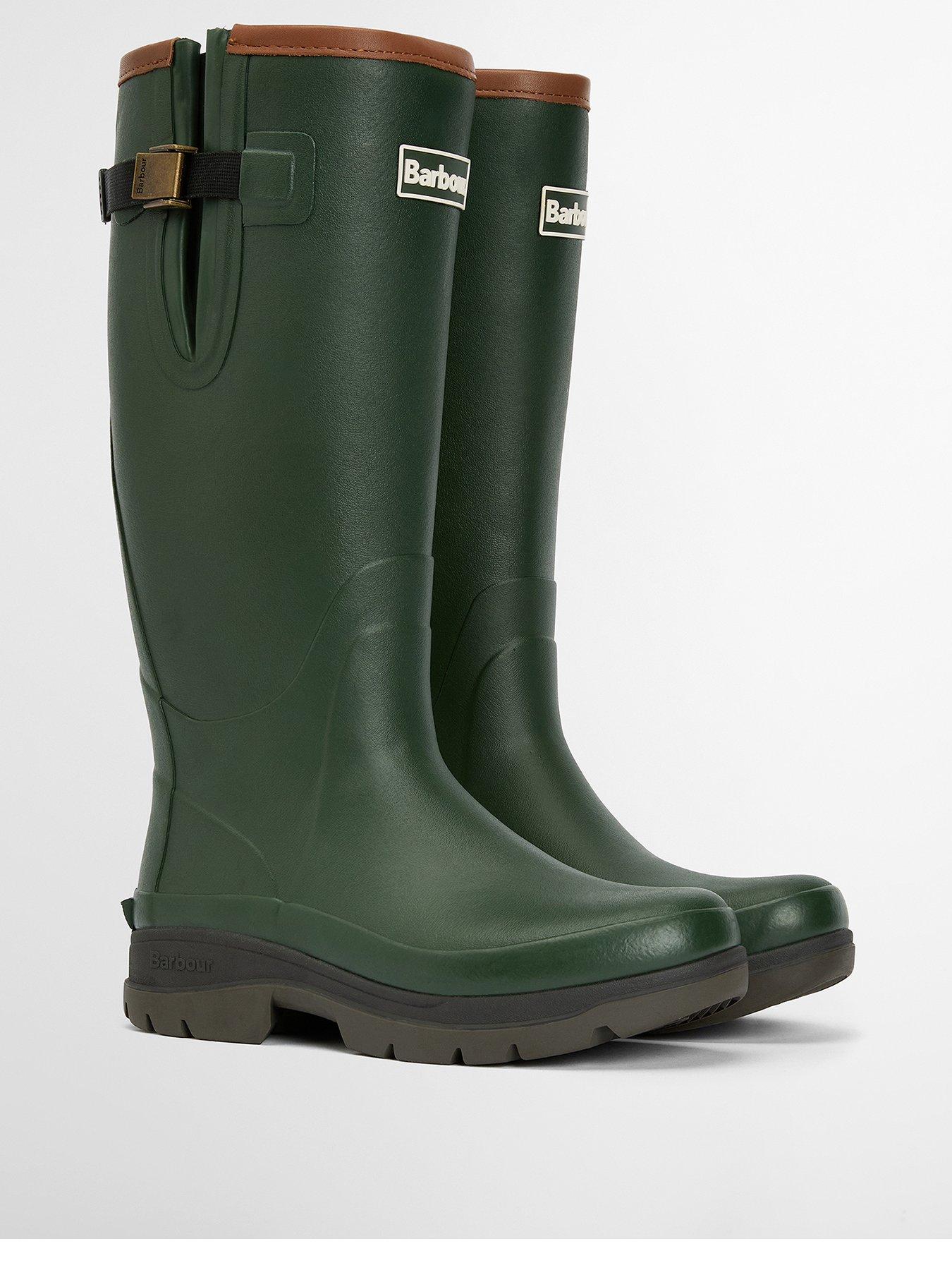 Image 2 of 6 of Barbour Tempest Tall Wellington Boots - Green