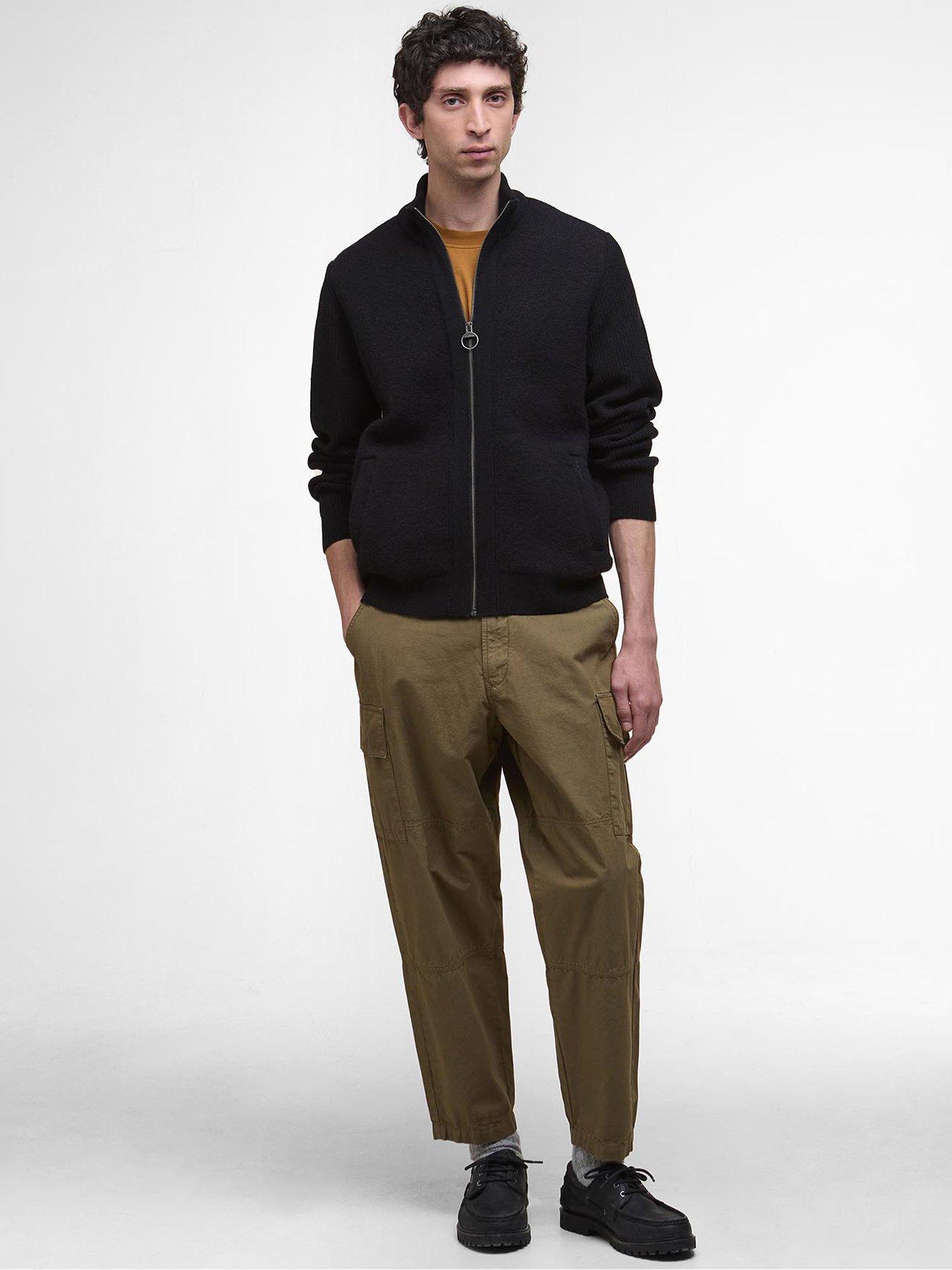 Image 3 of 6 of Barbour Milburn Zip Through Knitted Jumper - Black