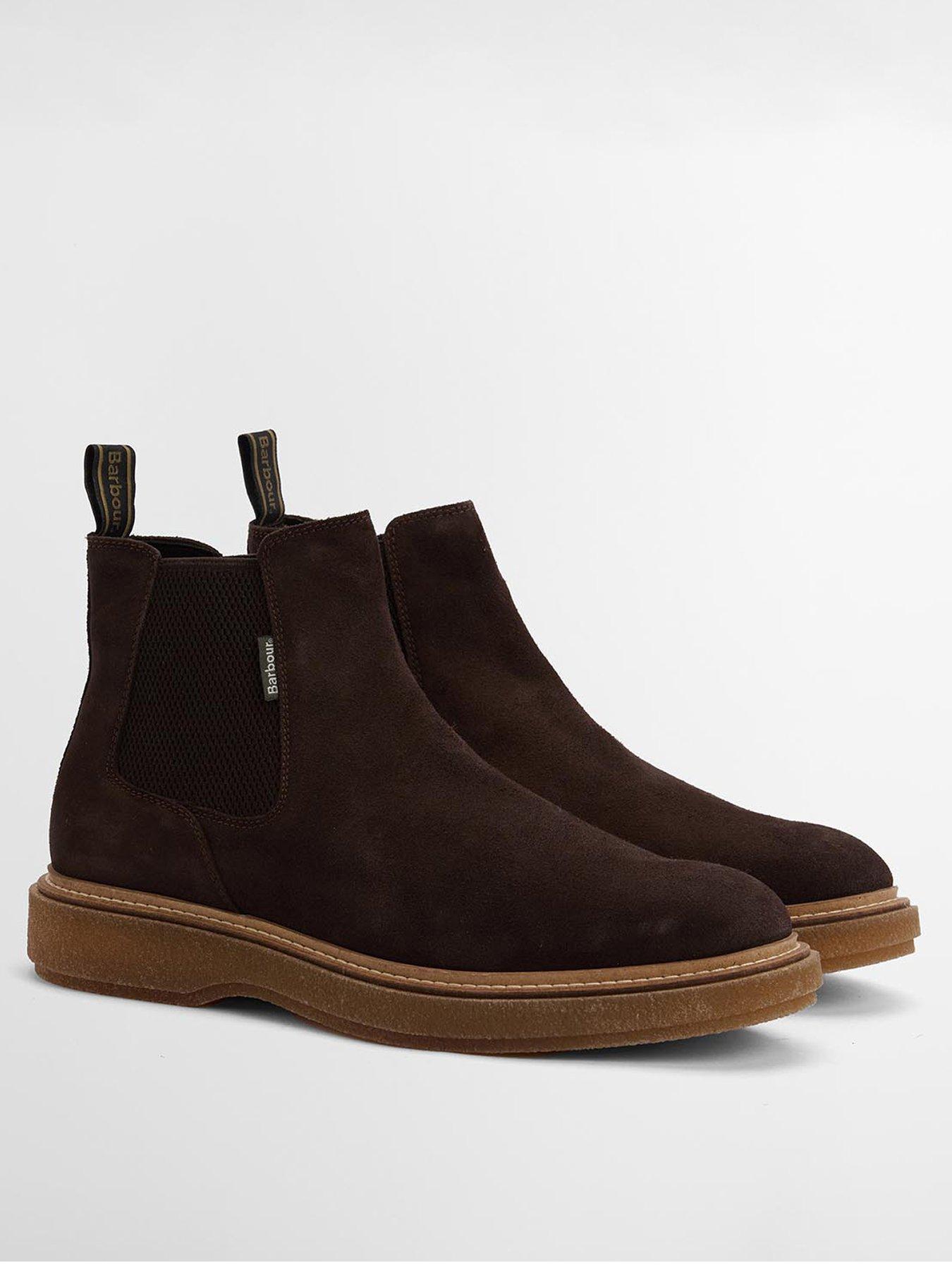 Image 2 of 6 of Barbour Tinstone Suede Chelsea Boots - Brown