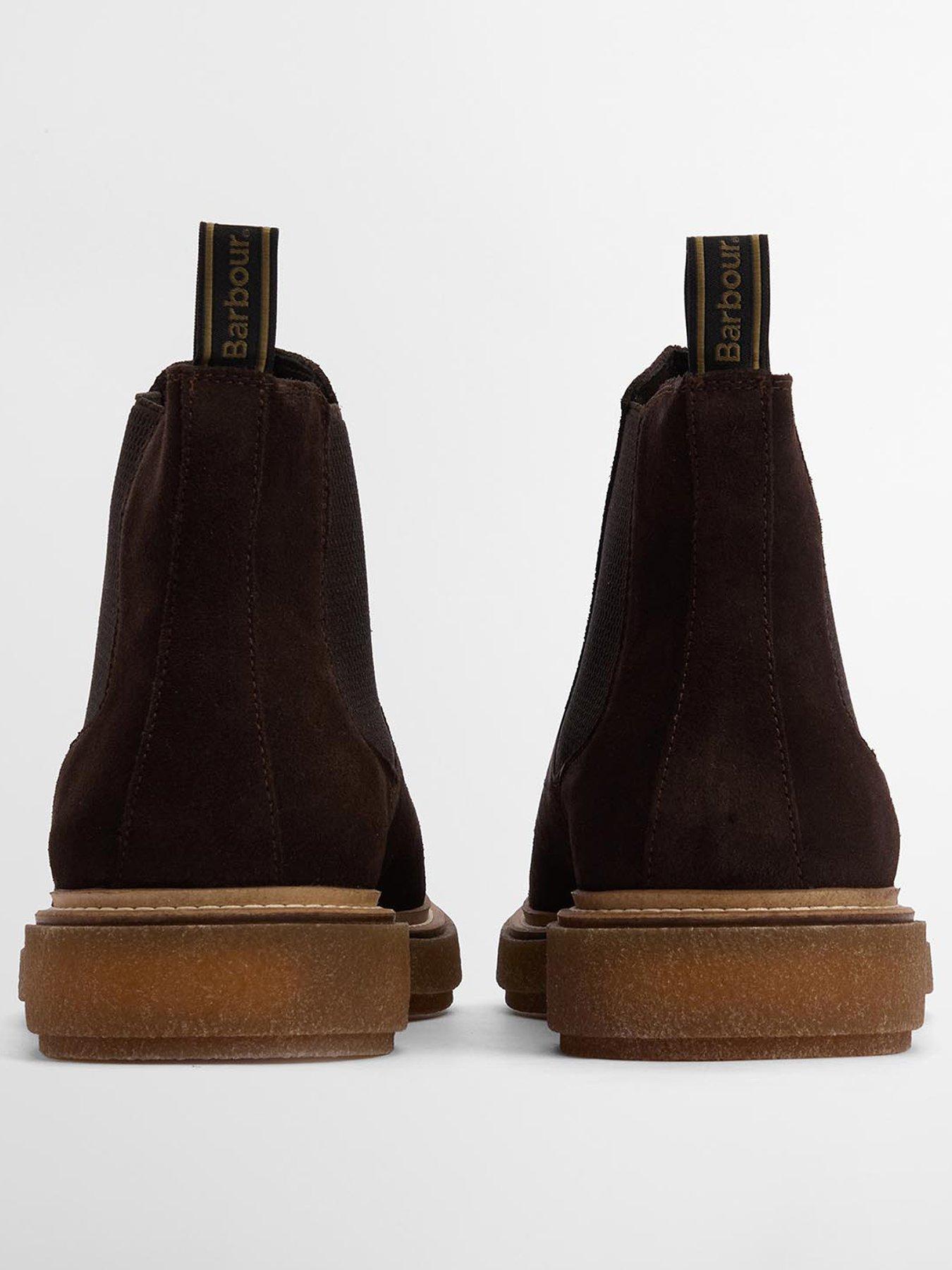 Image 3 of 6 of Barbour Tinstone Suede Chelsea Boots - Brown