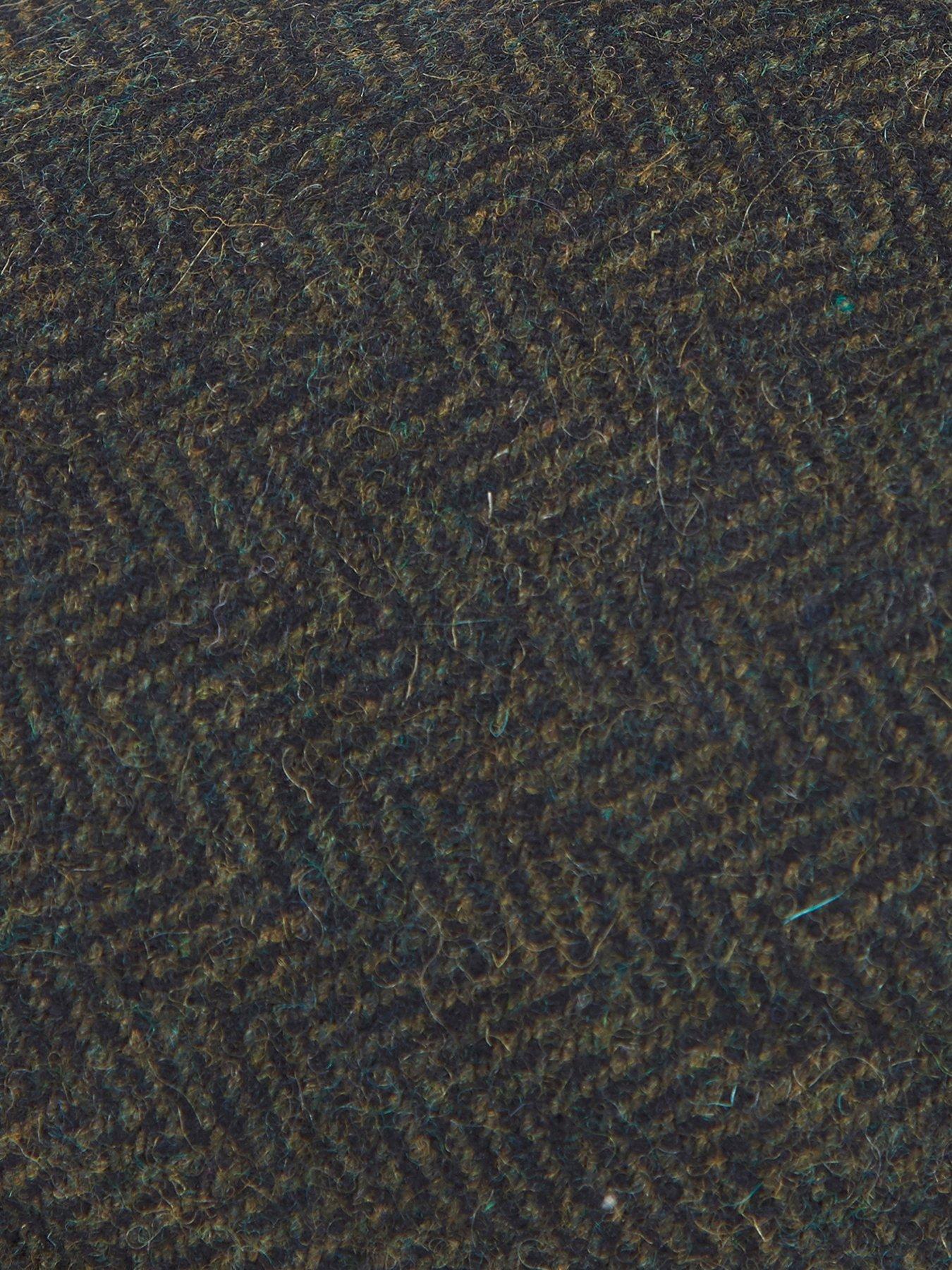 barbour-barlow-herringbone-flat-cap-greendetail