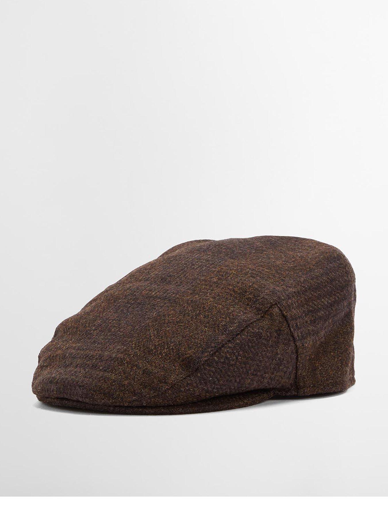 barbour-deveron-tweed-flat-cap-brown