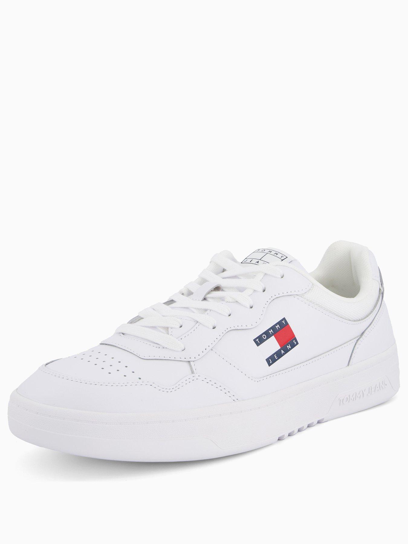Image 2 of 7 of Tommy Jeans Tjm Cupsole Leather Essential Trainers - White