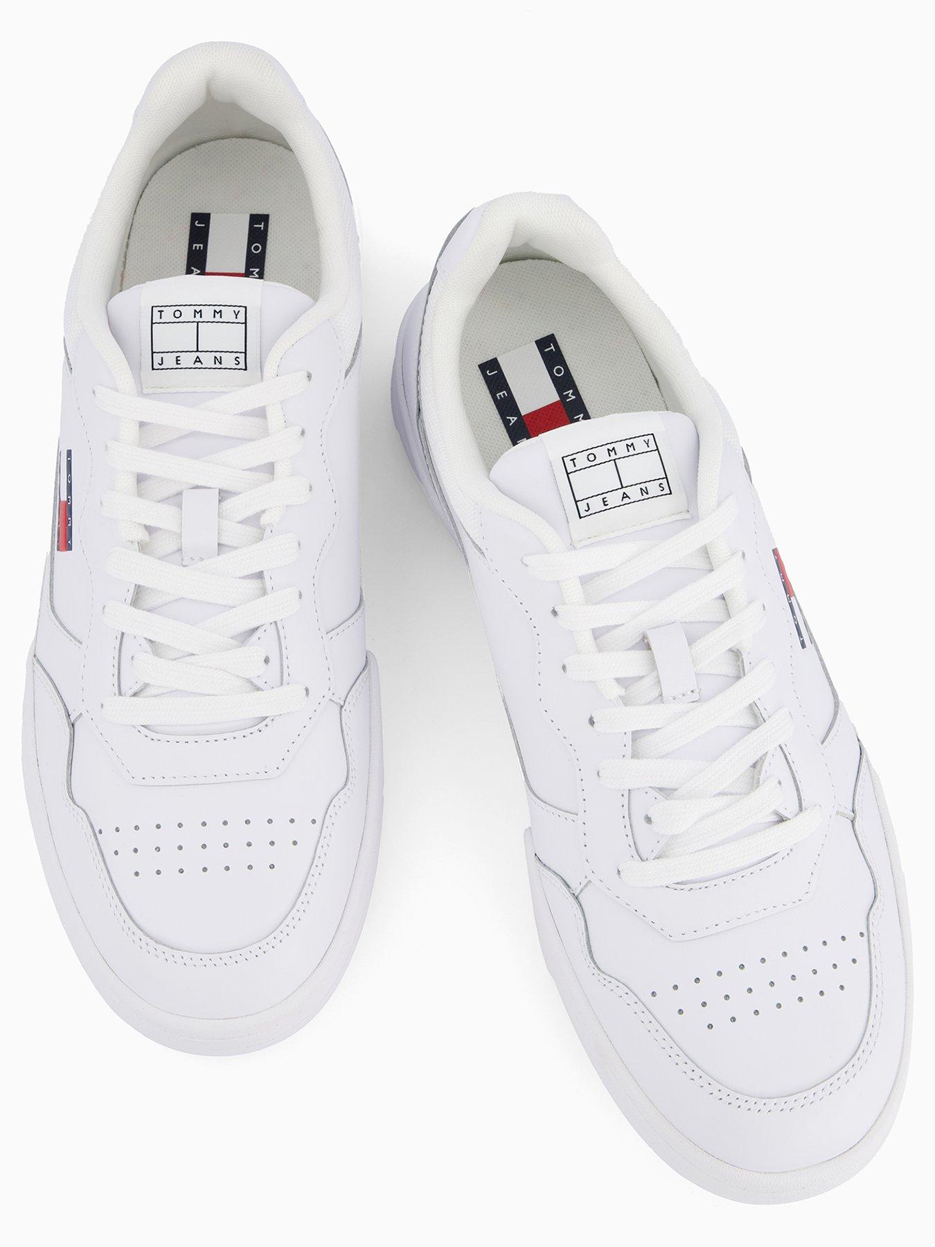 Image 3 of 7 of Tommy Jeans Tjm Cupsole Leather Essential Trainers - White