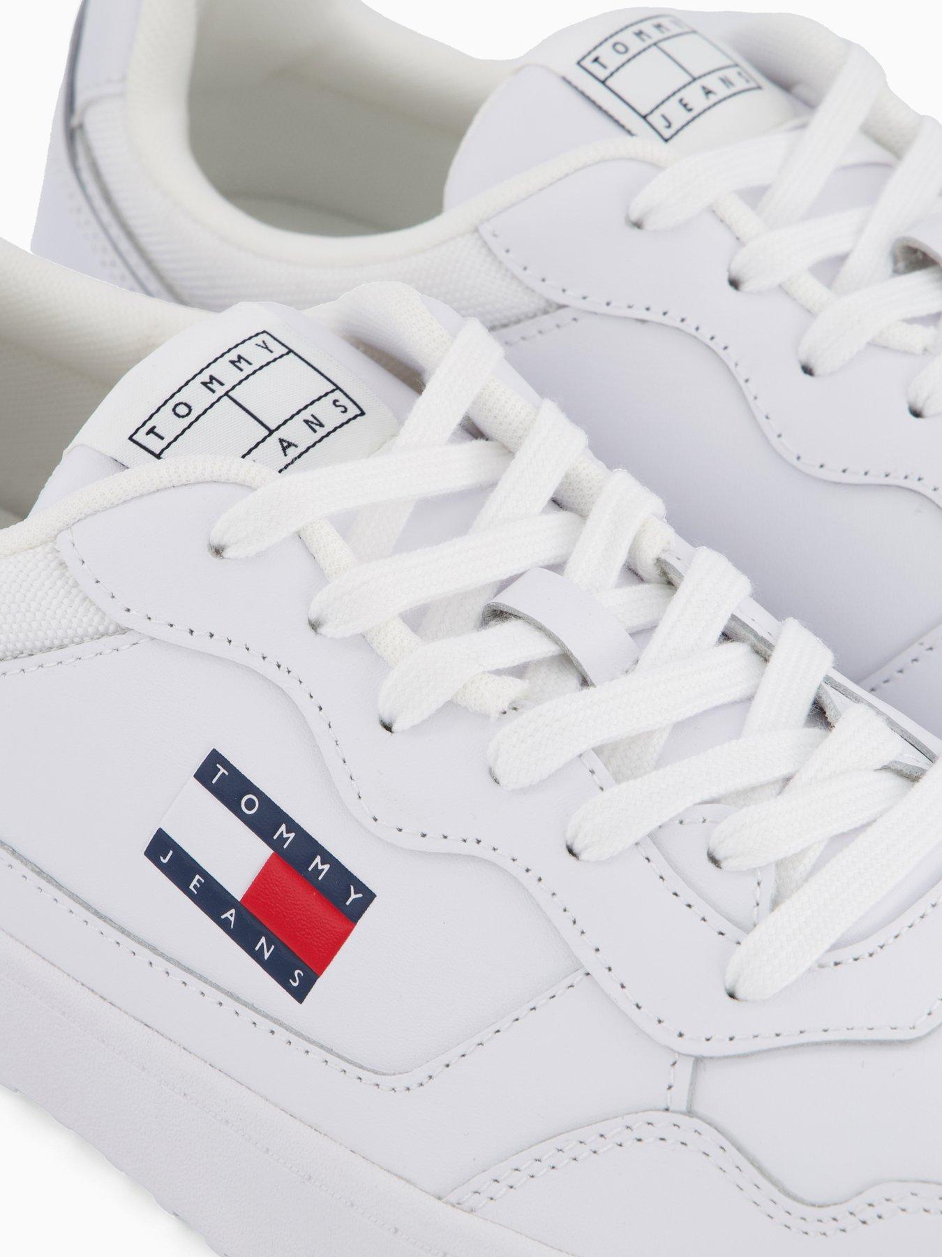 Image 5 of 7 of Tommy Jeans Tjm Cupsole Leather Essential Trainers - White