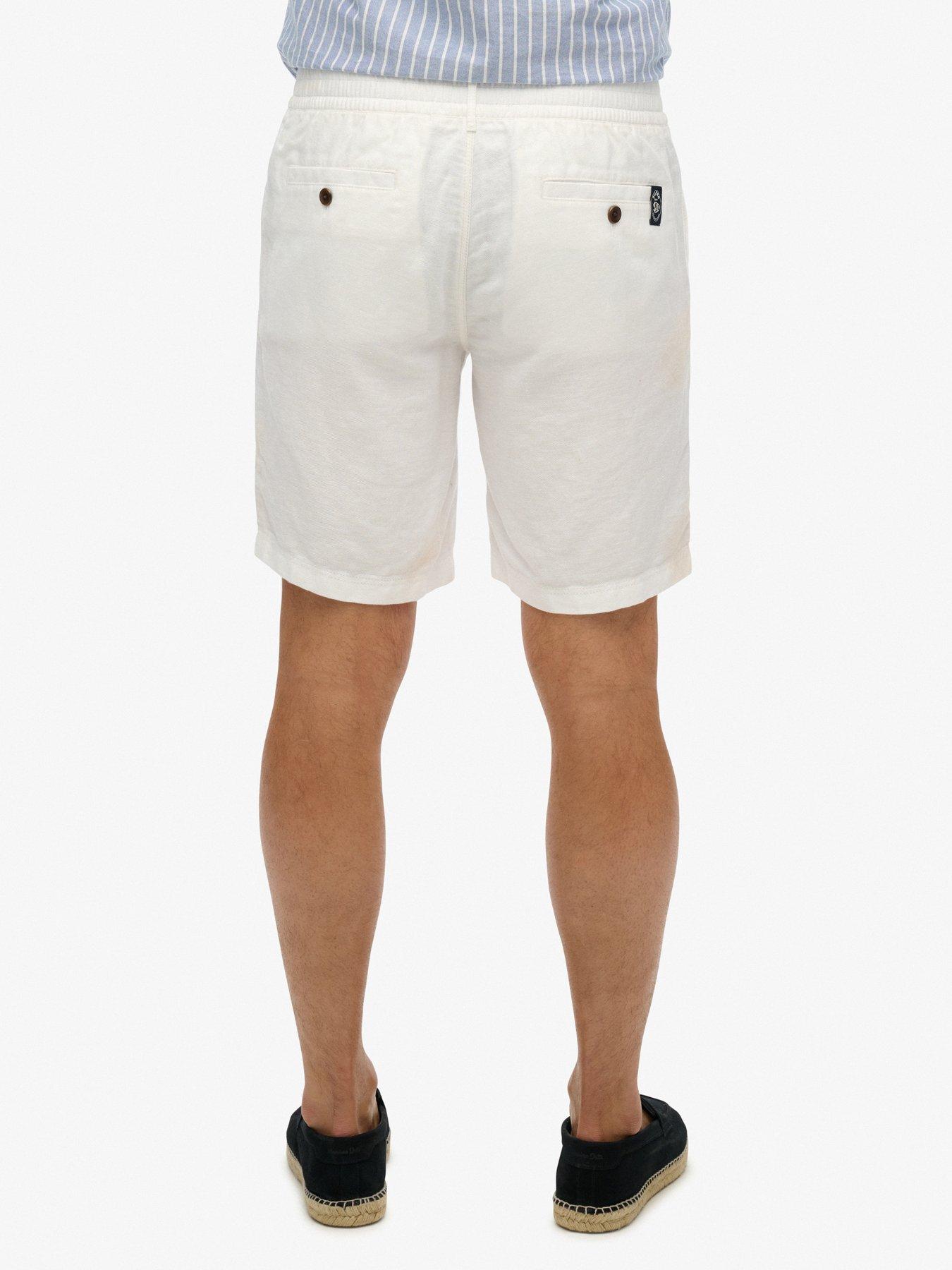 Image 2 of 6 of Superdry The Merchant Store Linen Shorts - White