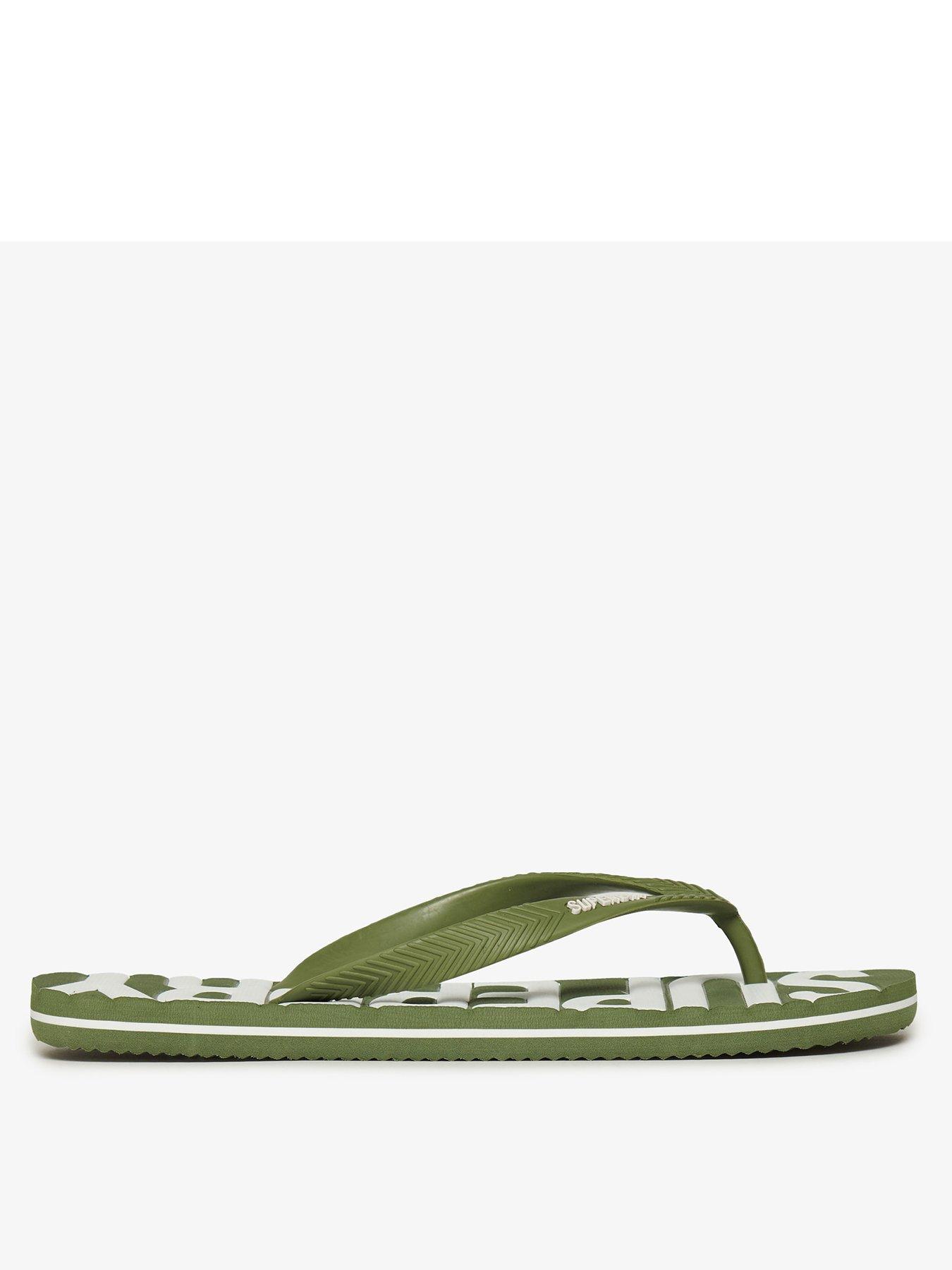superdry-core-logo-flip-flops-greenstillFront