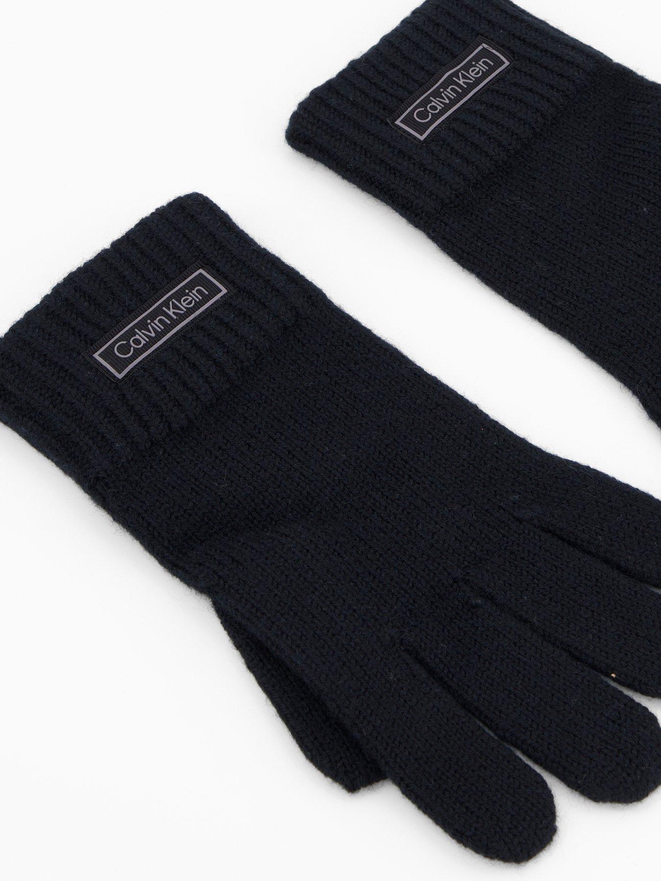 calvin-klein-patch-wool-knitted-gloves-blackback