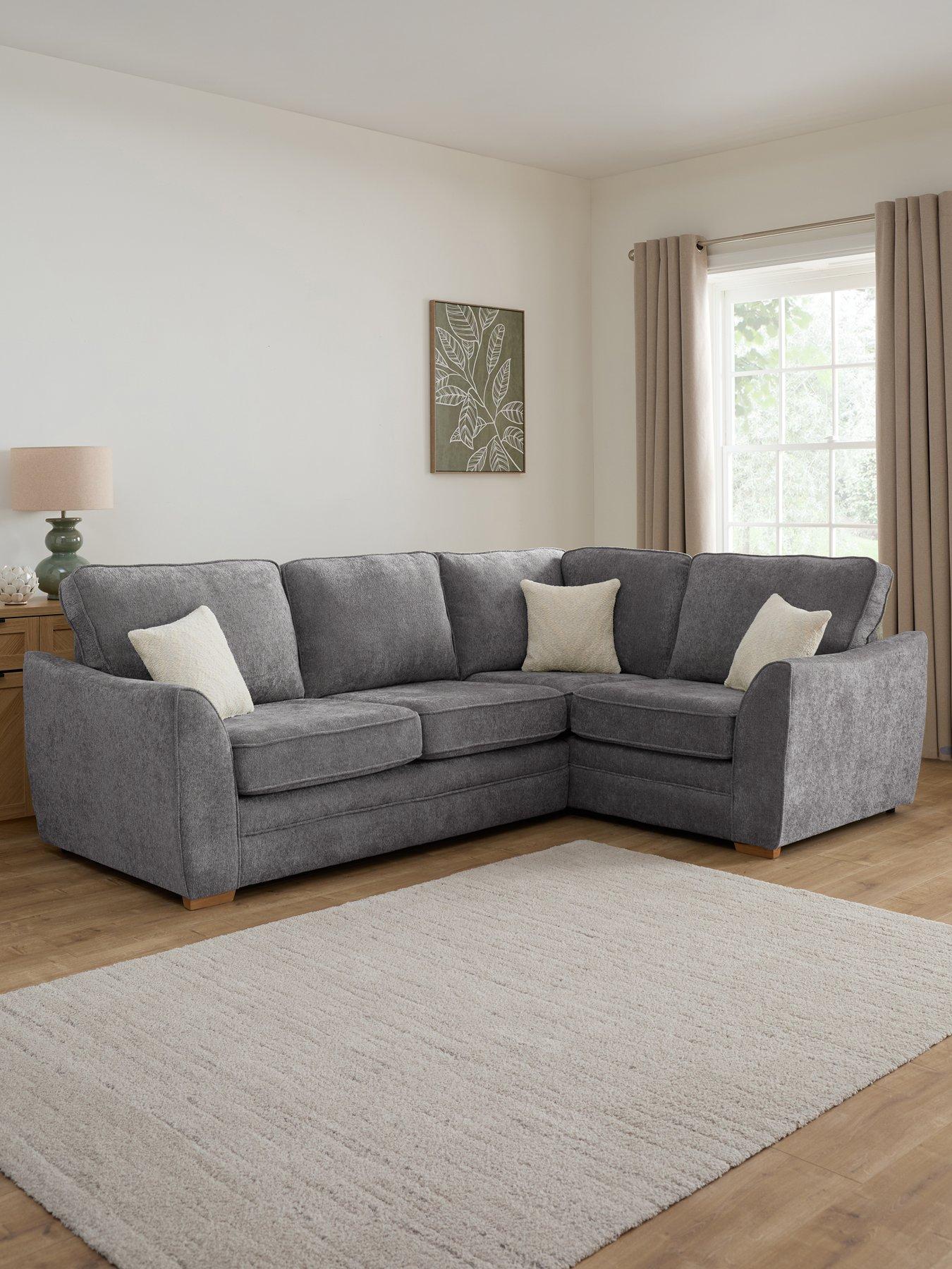 The Very Collection Trinity Fabric Right Hand Double Arm Corner Group Sofa - Made to Order in the UK