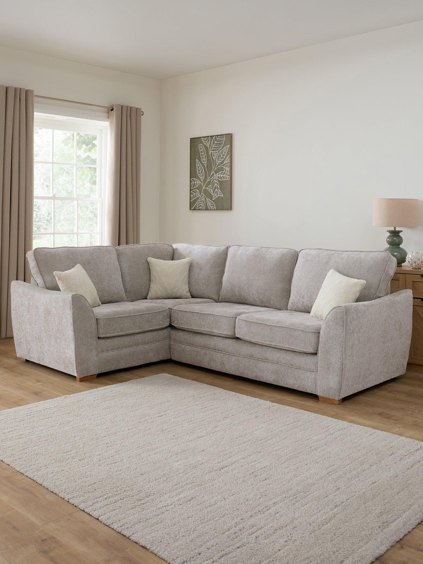 The Very Collection Trinity Fabric Left Hand Double Arm Corner Group Sofa - Made to Order in the UK