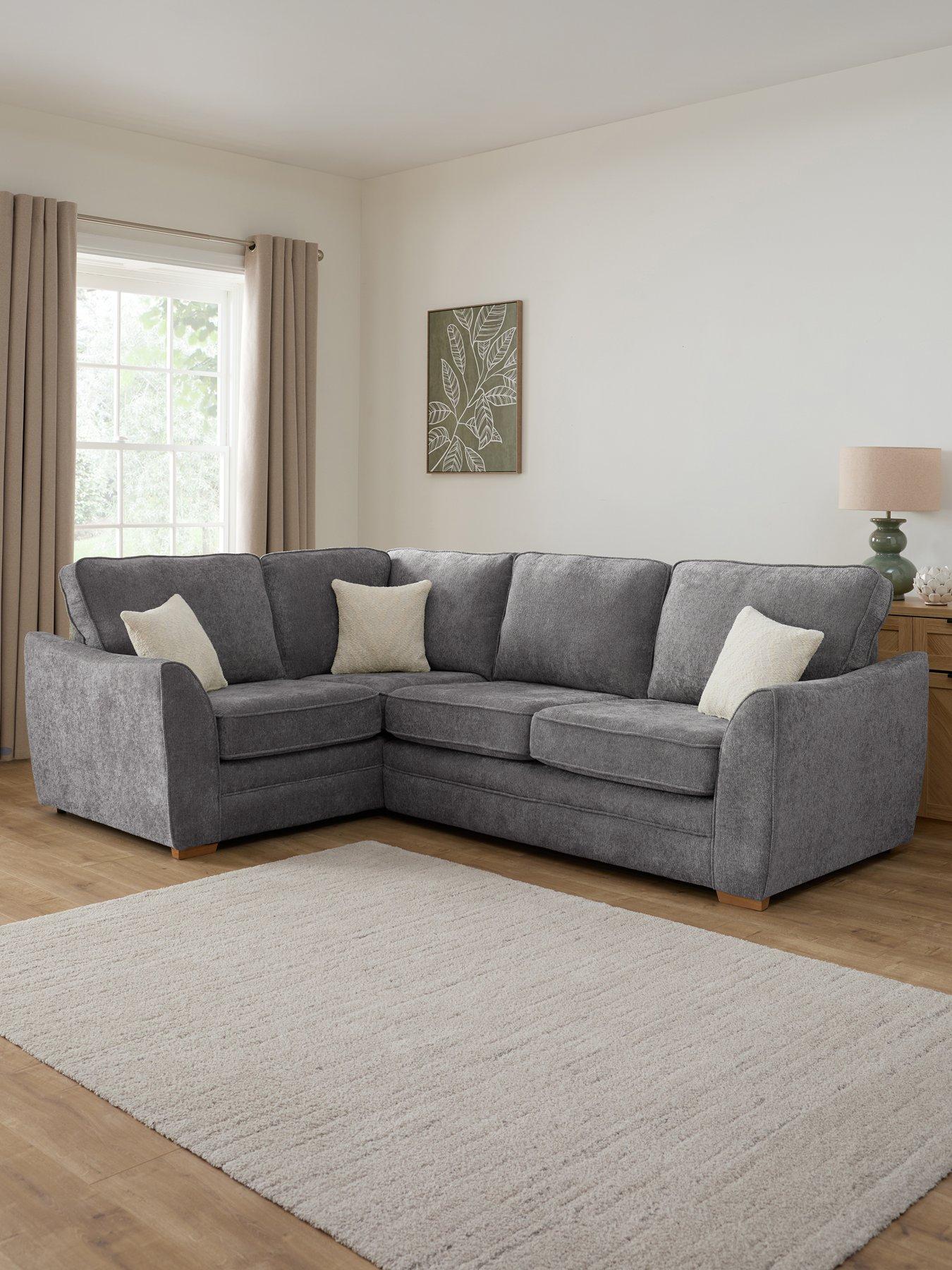 The Very Collection Trinity Fabric Left Hand Double Arm Corner Group Sofa - Made to Order in the UK