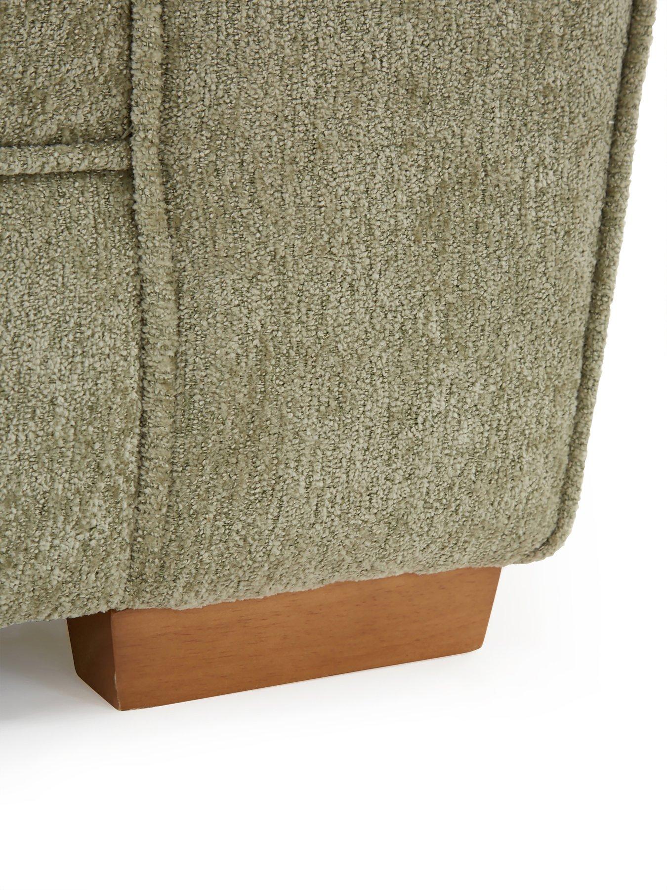 Image 5 of 7 of Very Home Trinity Fabric Right Hand Double Arm Corner Group Sofa with Footstool - Made to Order in the UK
