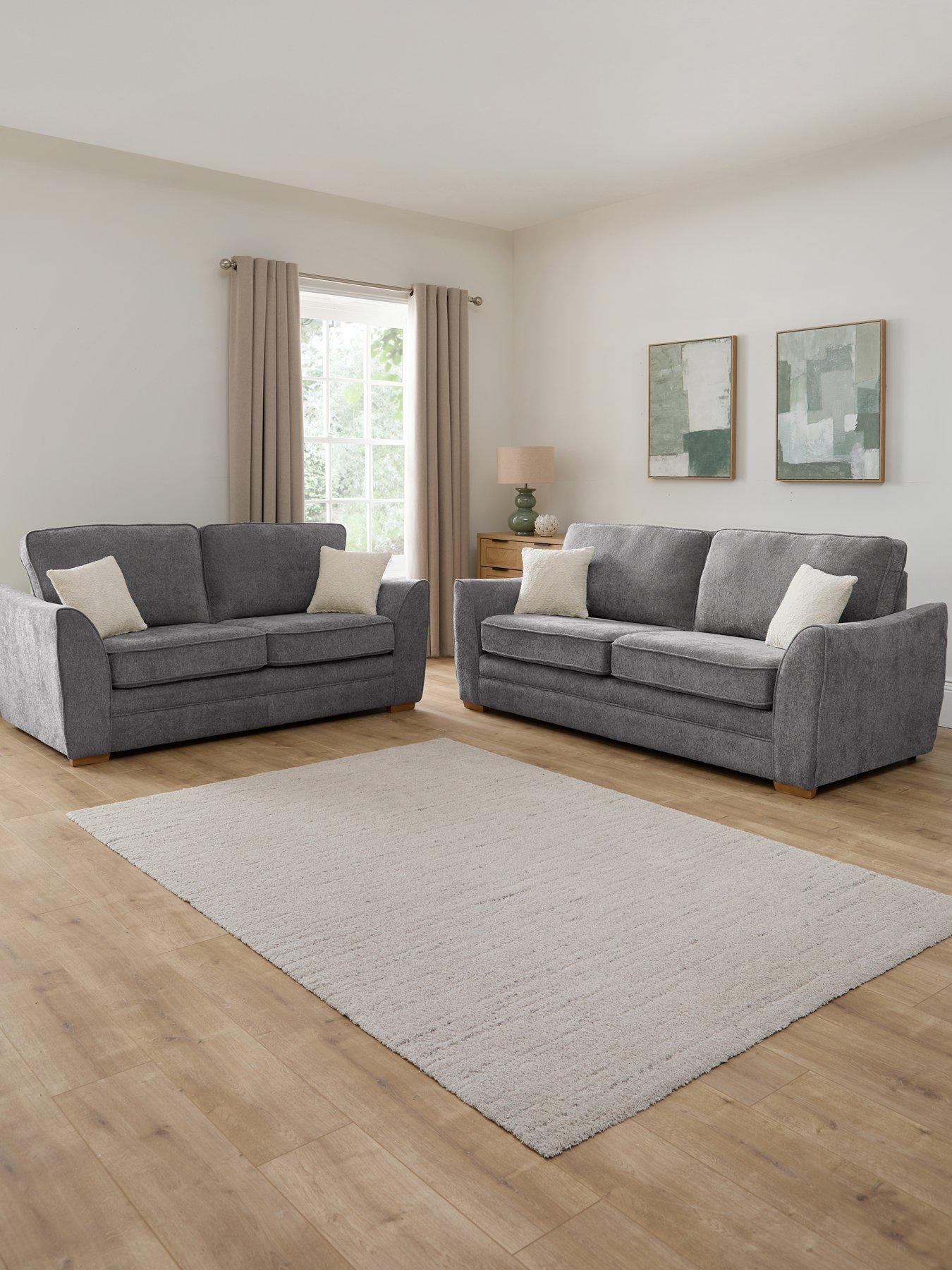 Very Home Trinity Fabric 3 Seater + 2 Seater Sofa Set (Buy  &  SAVE!) - Made to order in the UK