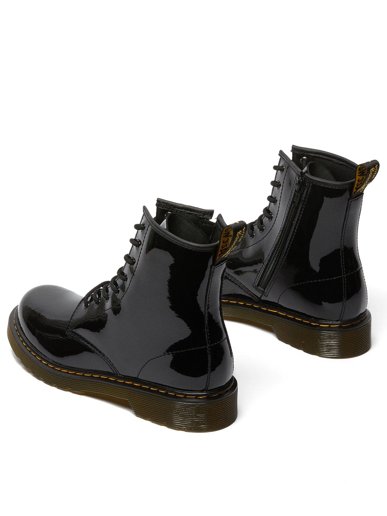 Image 3 of 7 of Dr Martens Youth 1460 Patent Leather Lace-up Boot - Black