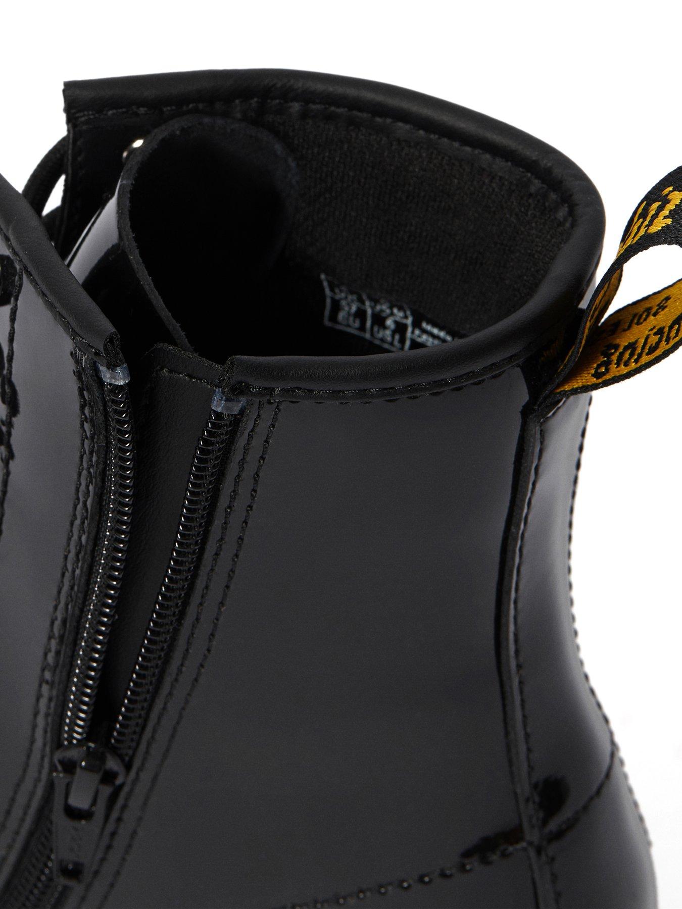 Image 6 of 7 of Dr Martens Youth 1460 Patent Leather Lace-up Boot - Black