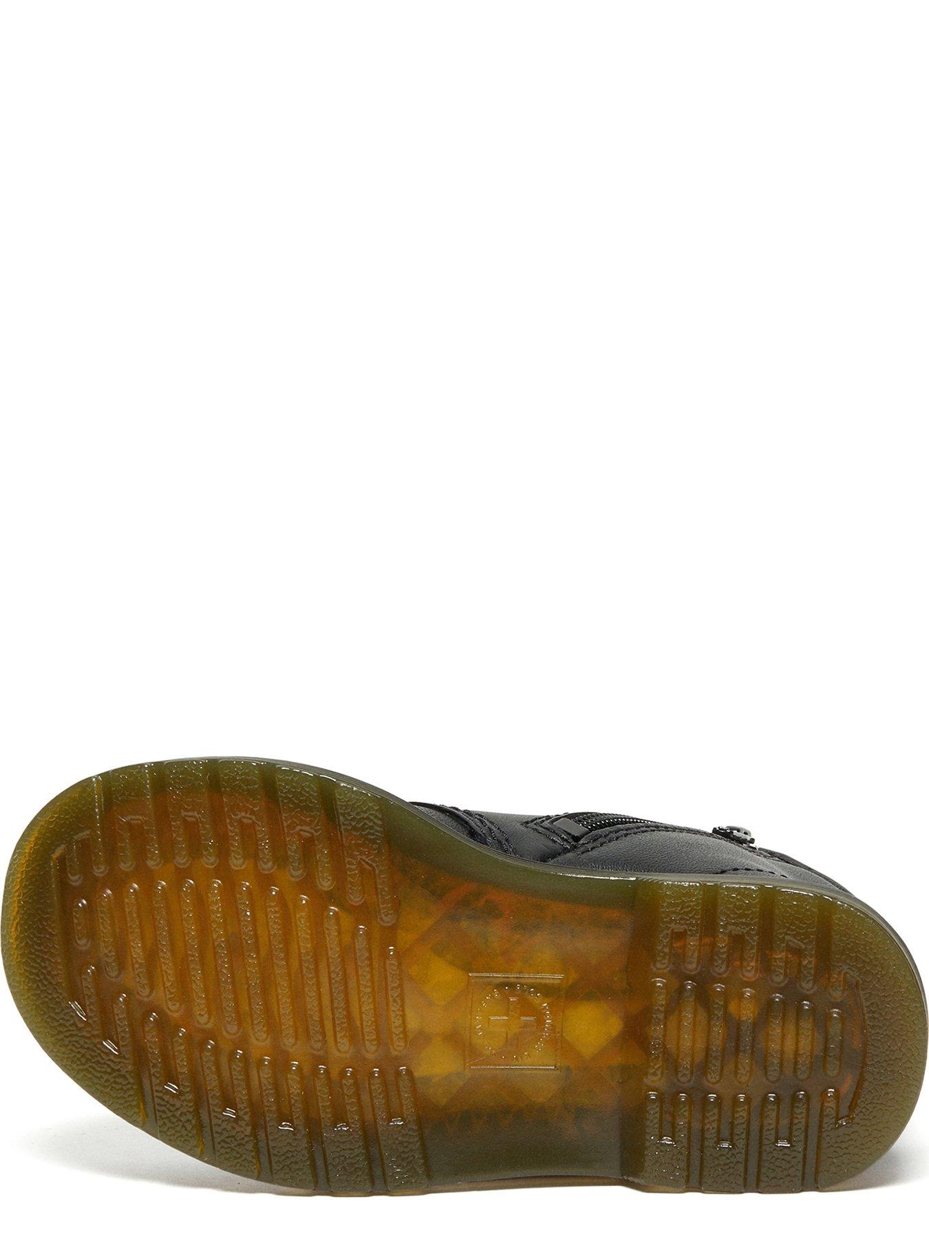 Image 5 of 7 of Dr Martens Toddler 1460 8 Eye Leather Lace up Boot with Side Zip &nbsp;- Black