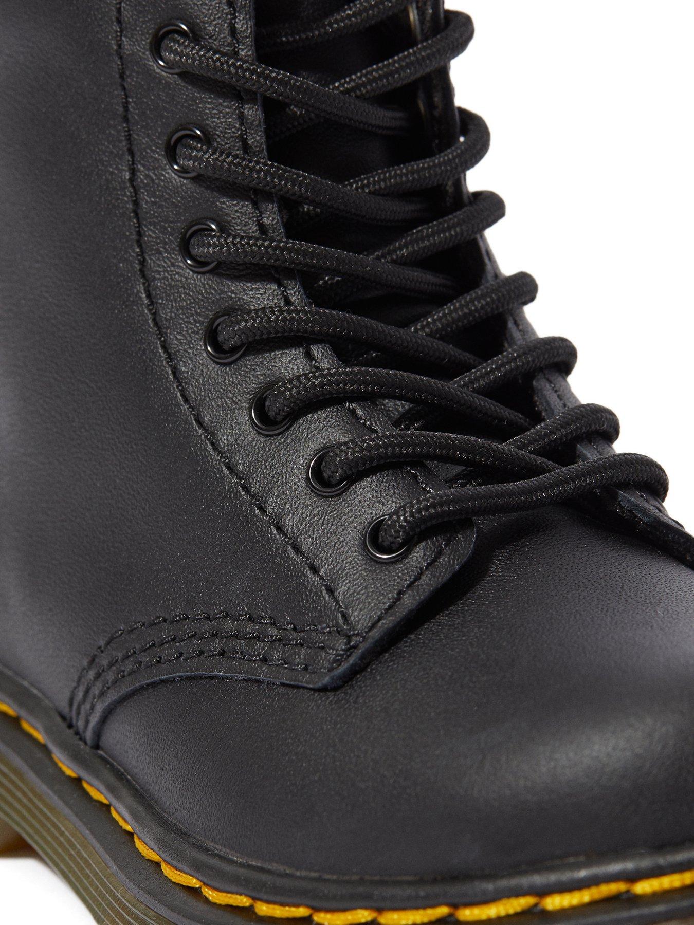 Image 7 of 7 of Dr Martens Toddler 1460 8 Eye Leather Lace up Boot with Side Zip &nbsp;- Black