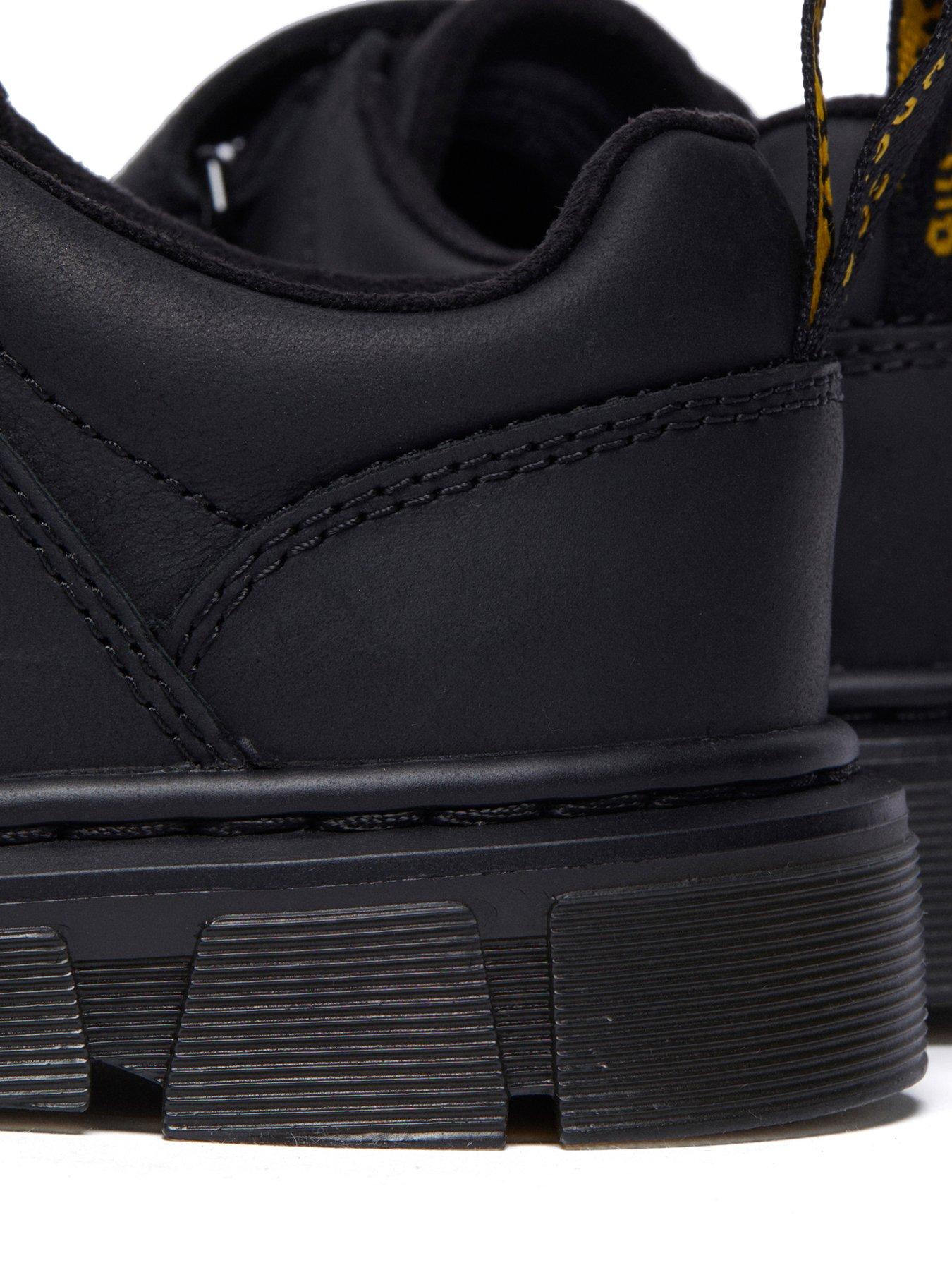 Image 7 of 7 of Dr Martens Junior Raffe Leather Double Strap Shoes - Black