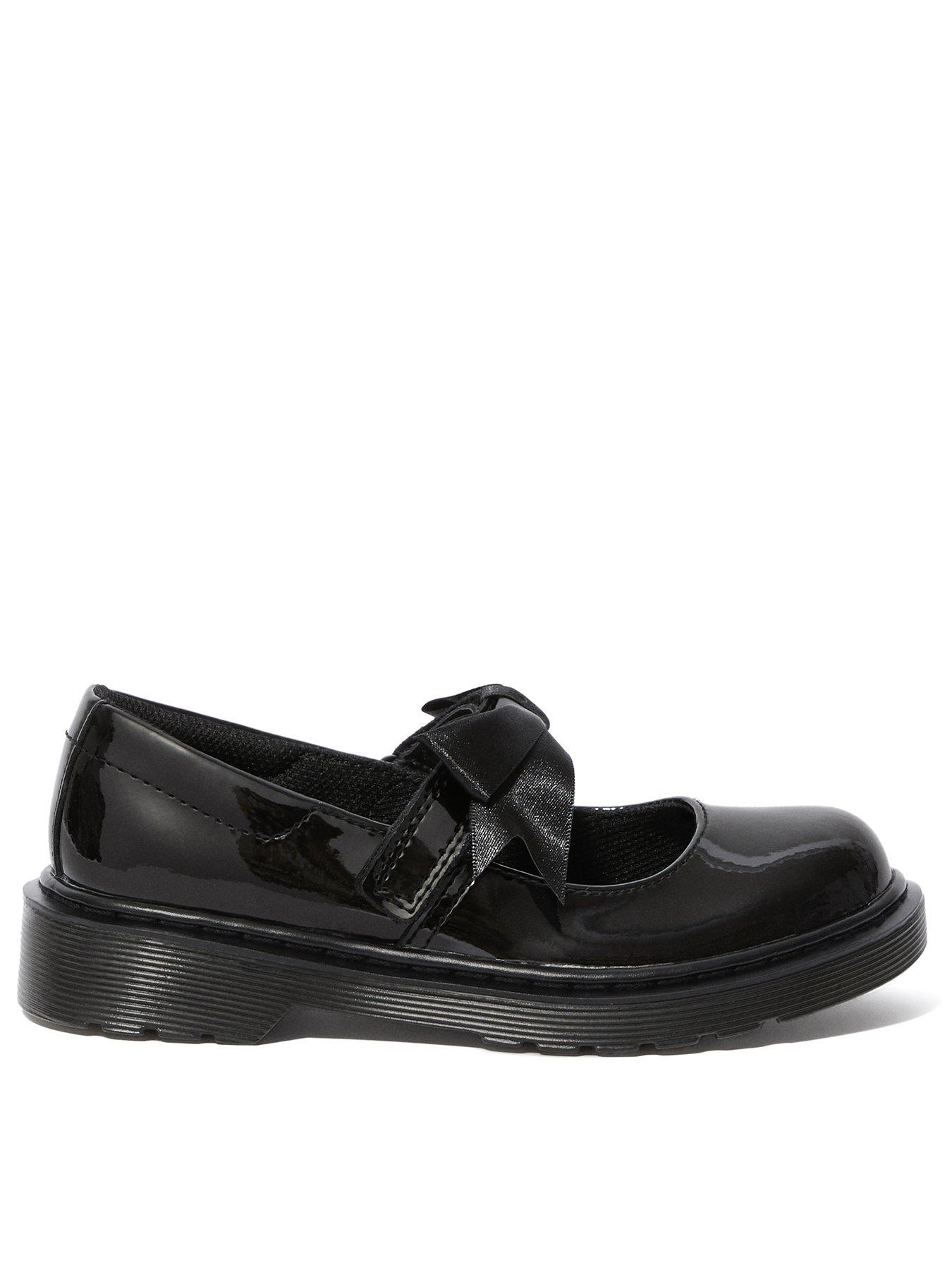 Dr Martens Junior Maccy II Patent Leather Mary Jane Shoes - Black