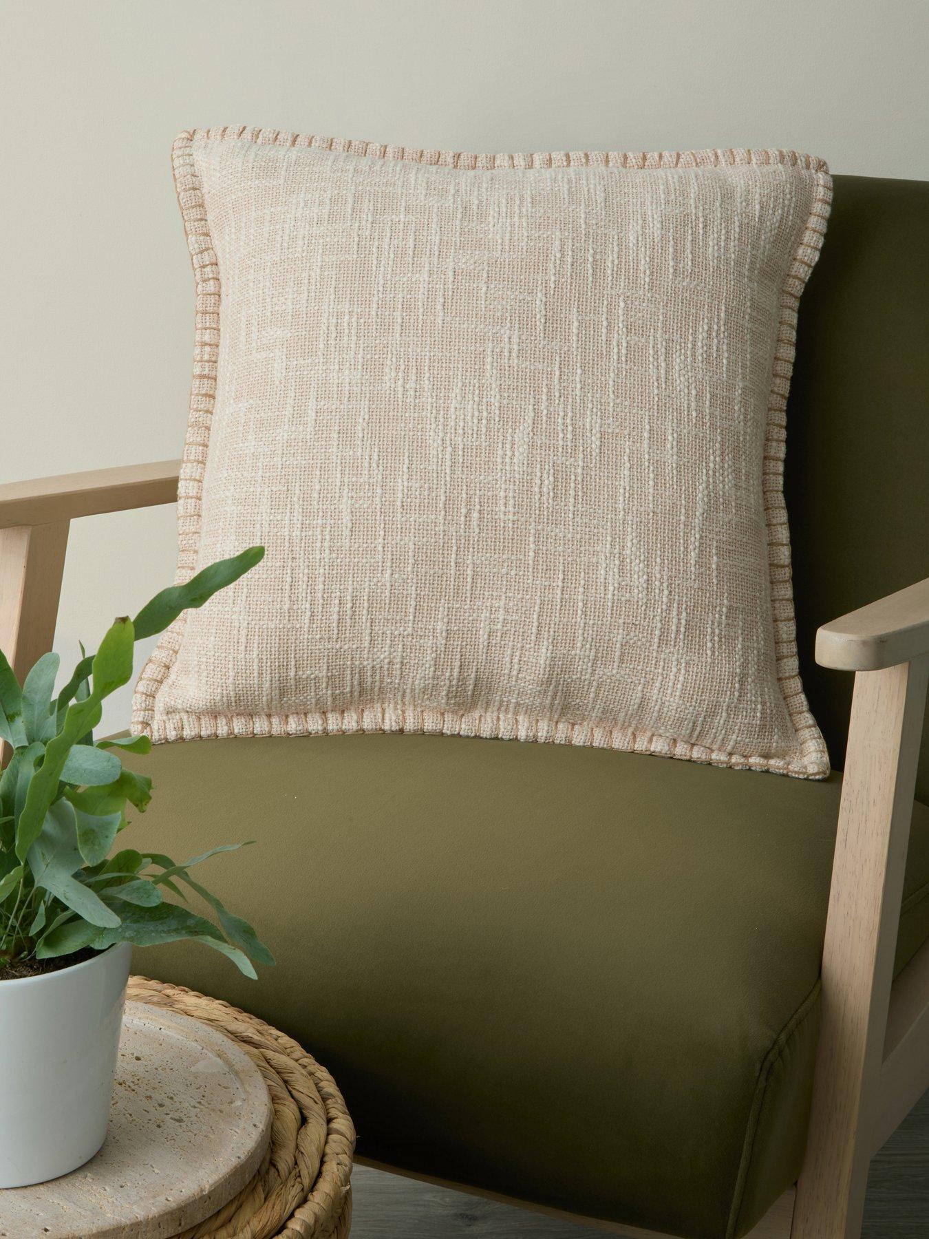 Michelle Keegan Home Textured Blanket Stitch Cushion