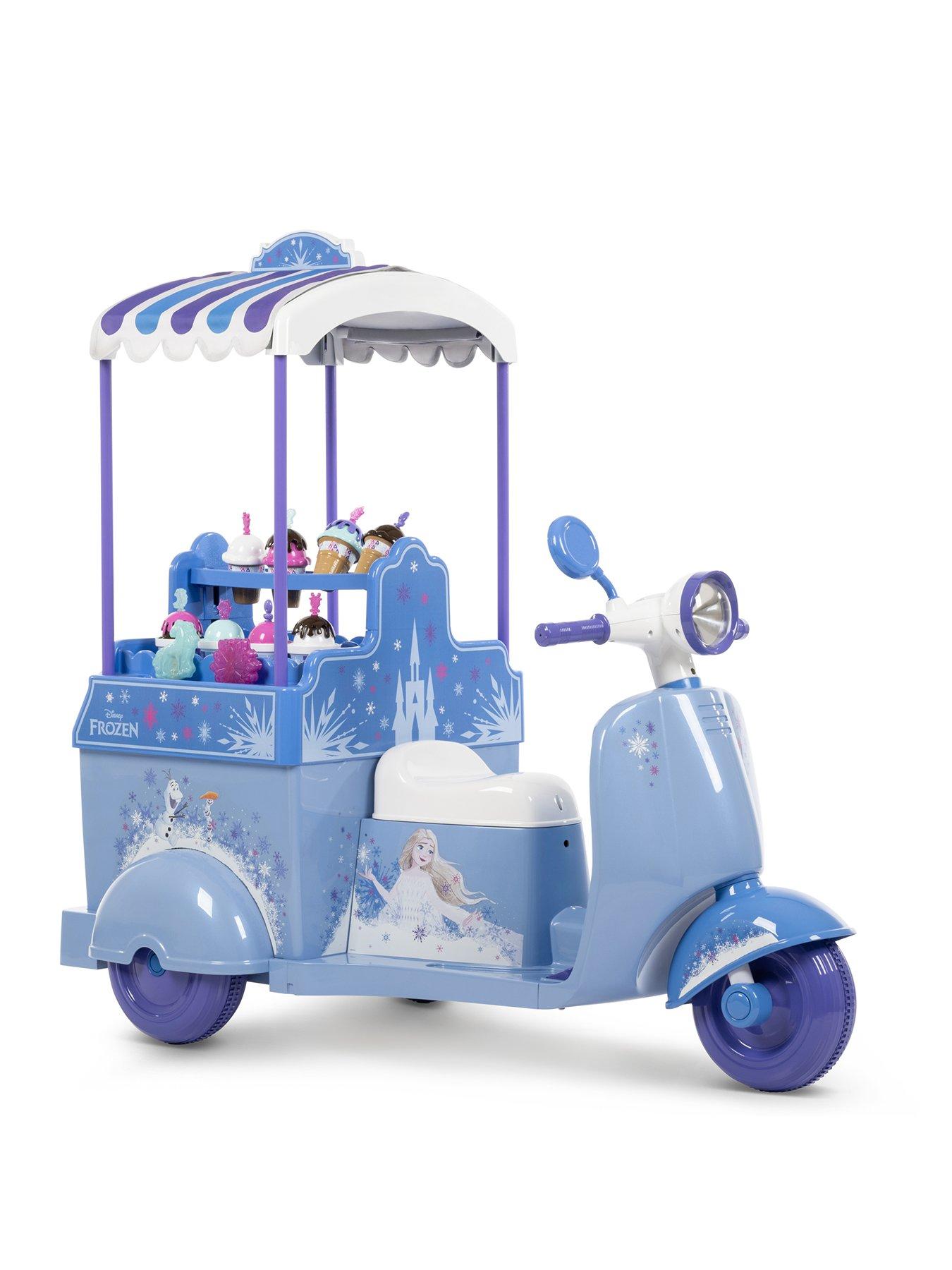 Image 1 of 7 of Huffy Disney Frozen Sound Ride-On Ice Cream Cart