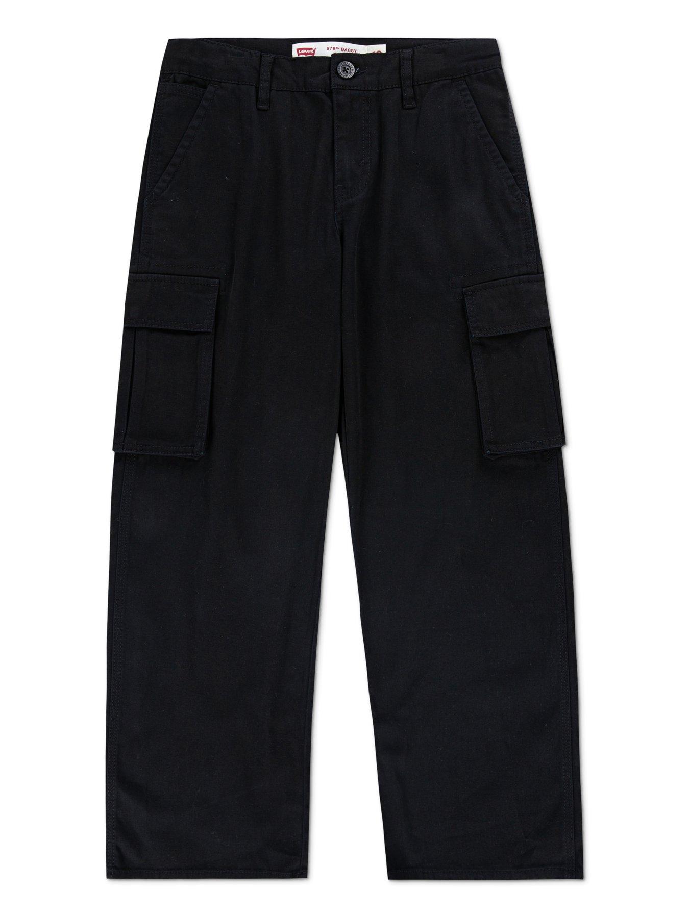 Levi's Boys 578 Baggy Fit Cargo Pants - Black