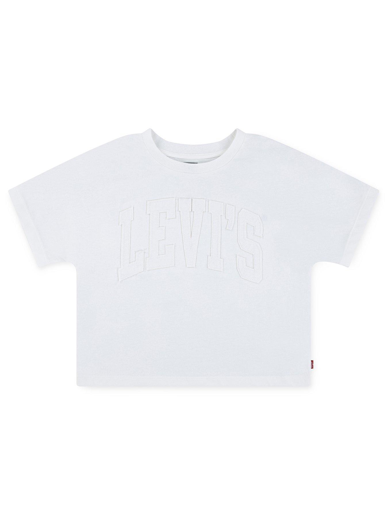 Levi's Girls Dolman Meet And Greet Short Sleeve T-Shirt - White